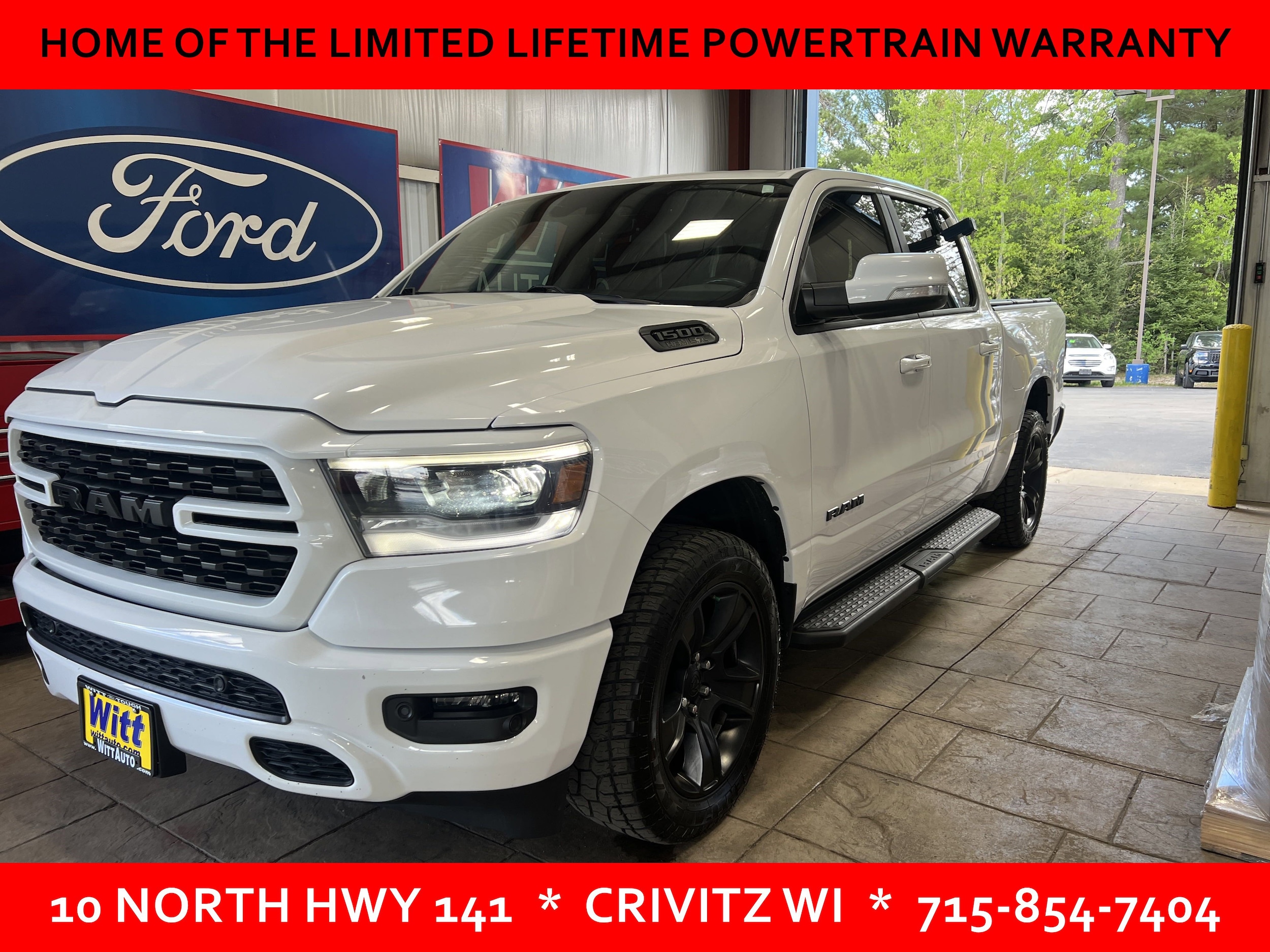 Used 2022 RAM Ram 1500 Sport with VIN 1C6SRFVT7NN306358 for sale in Crivitz, WI