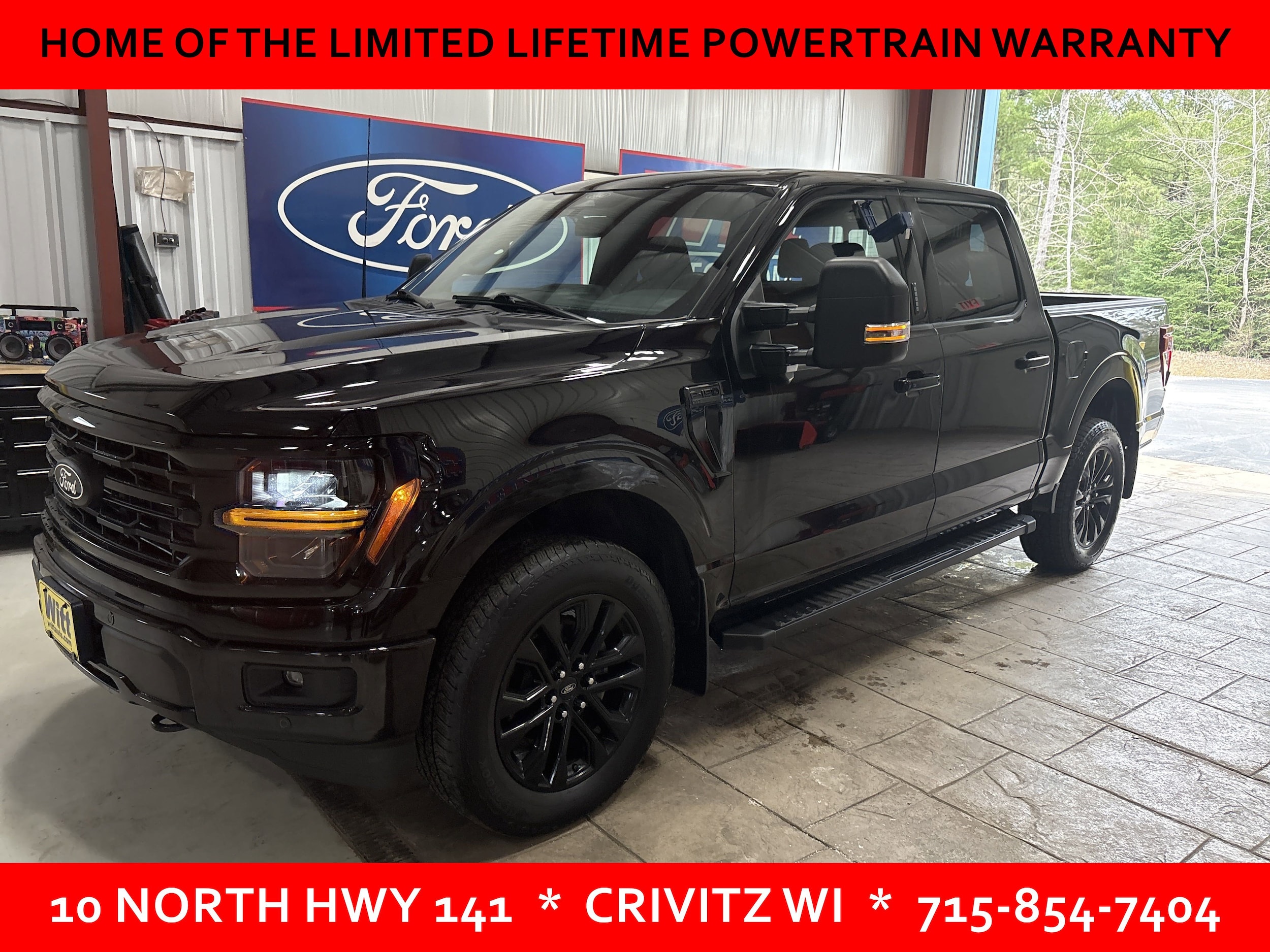 Used 2024 Ford F-150 XLT with VIN 1FTFW3L80RFA23509 for sale in Crivitz, WI