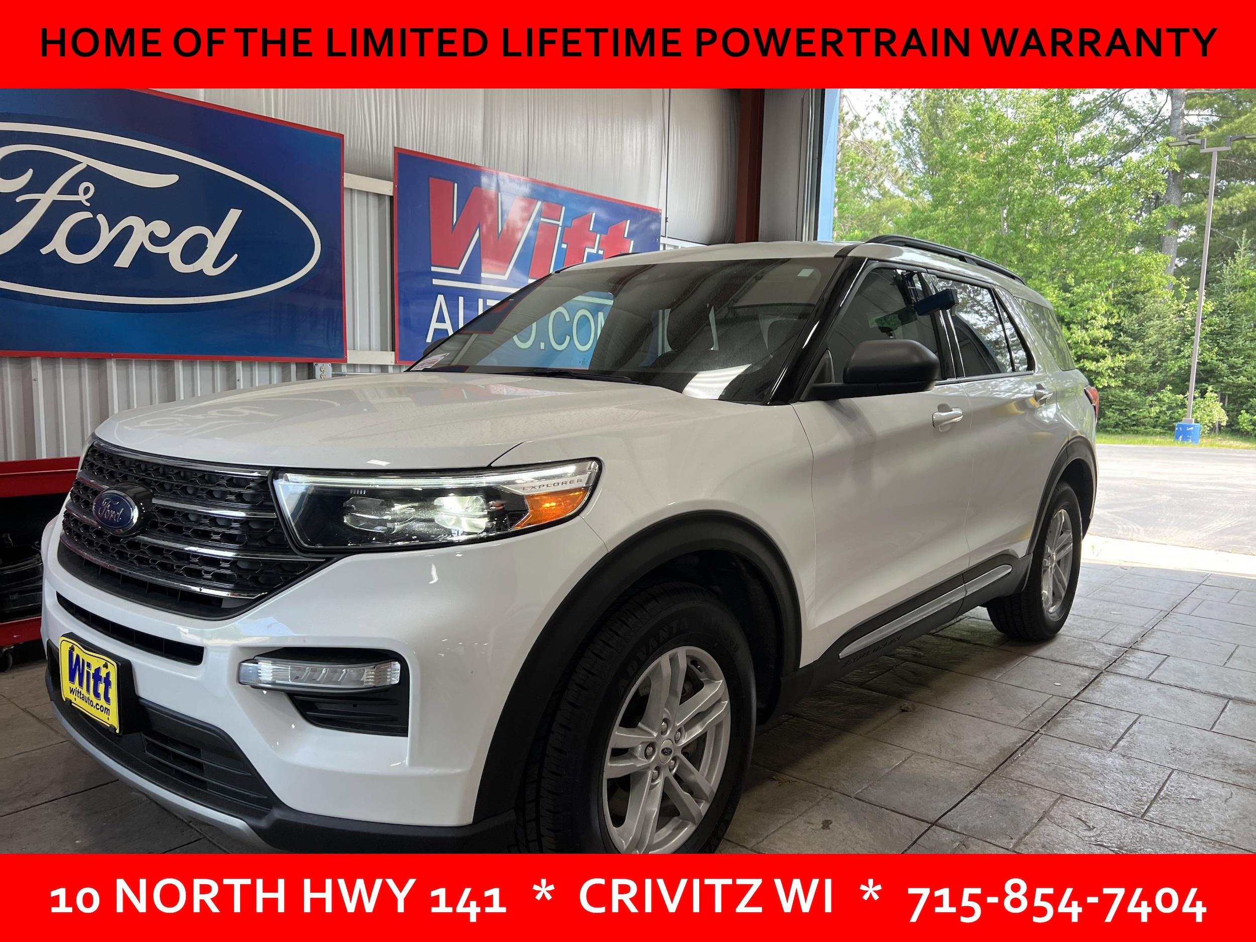 Used 2021 Ford Explorer XLT with VIN 1FMSK8DH6MGB23120 for sale in Crivitz, WI