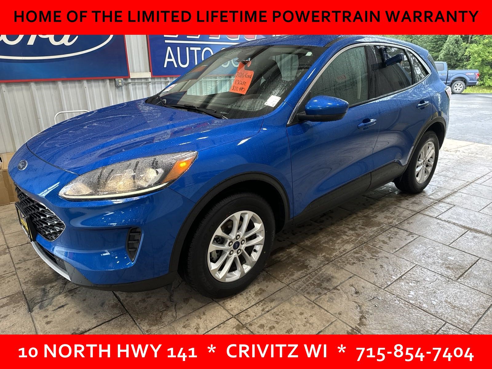 Used 2020 Ford Escape SE with VIN 1FMCU9G64LUC03918 for sale in Crivitz, WI