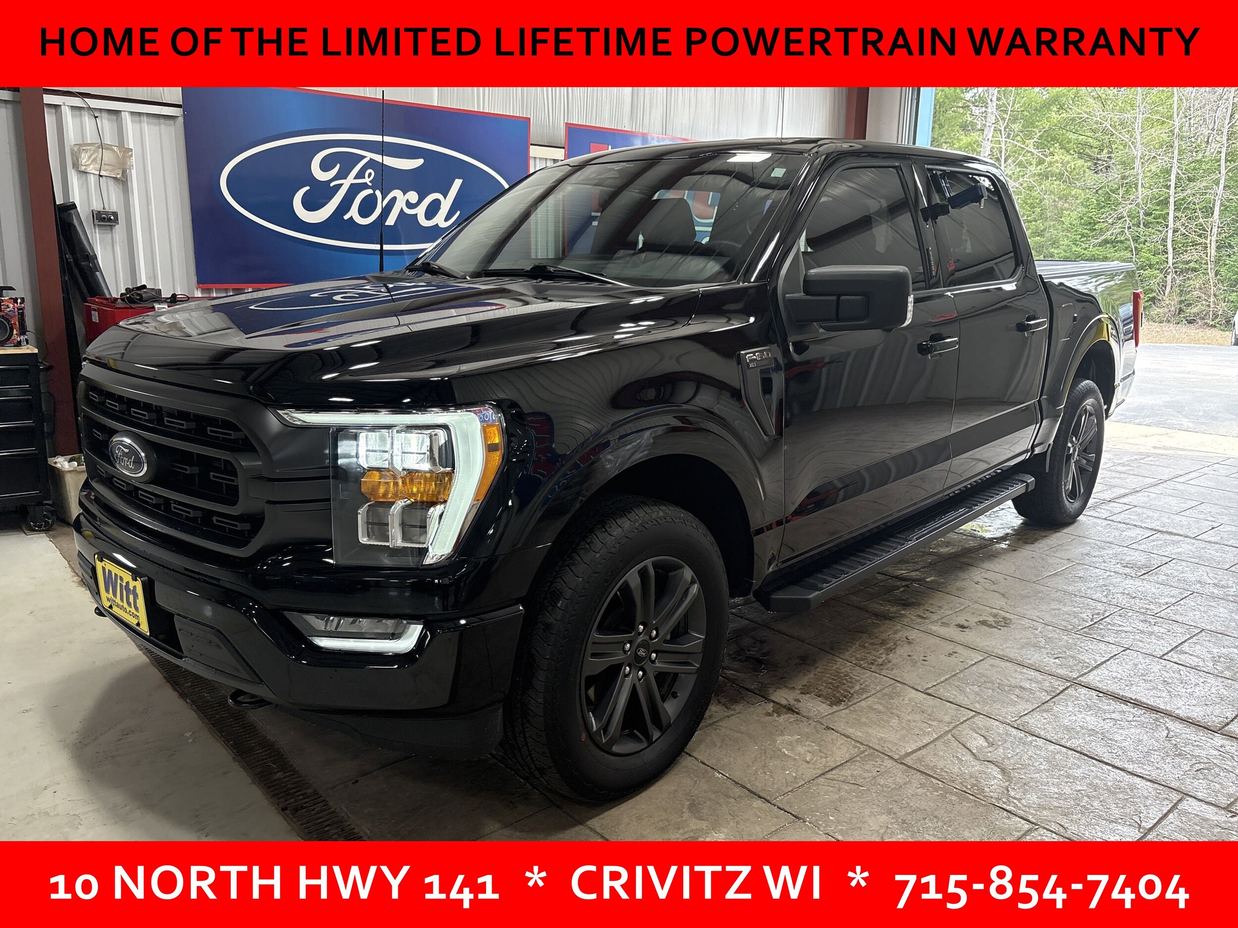Used 2023 Ford F-150 XLT with VIN 1FTFW1E85PKF77747 for sale in Crivitz, WI