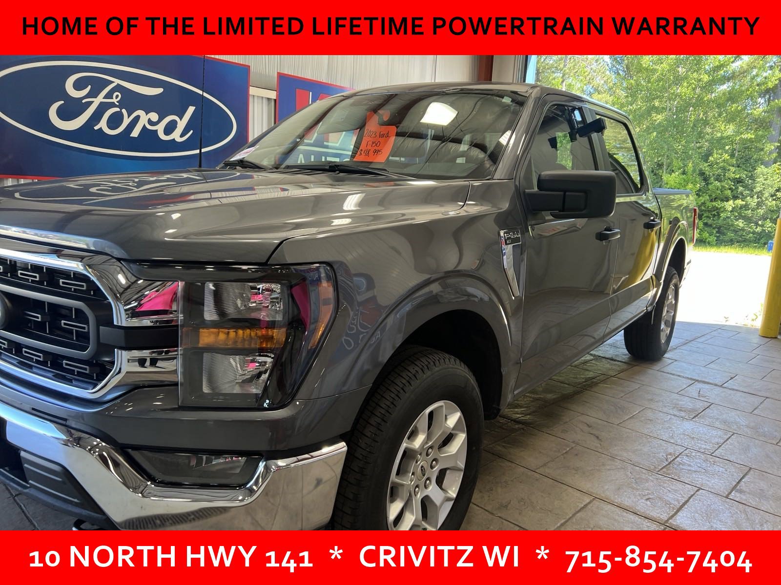 Used 2023 Ford F-150 XLT with VIN 1FTFW1E8XPFA91962 for sale in Crivitz, WI