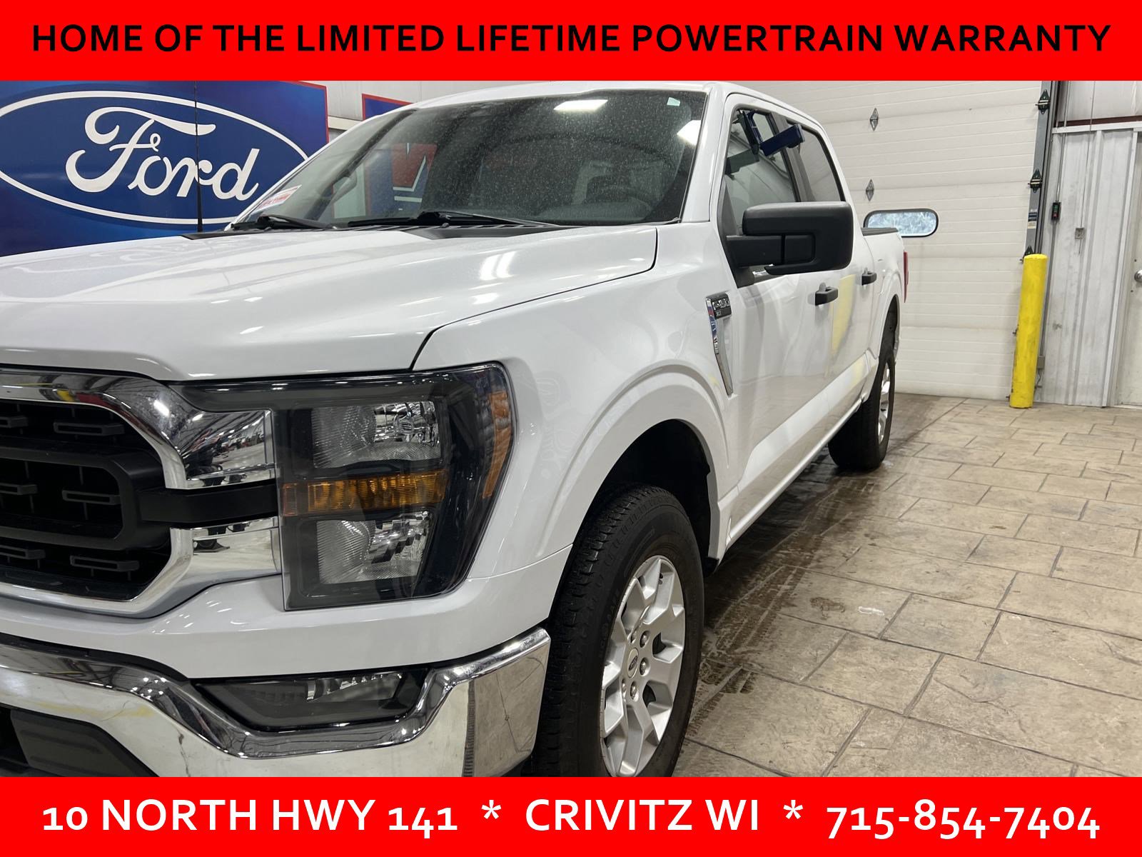 Used 2023 Ford F-150 XLT with VIN 1FTFW1E8XPFA93100 for sale in Crivitz, WI