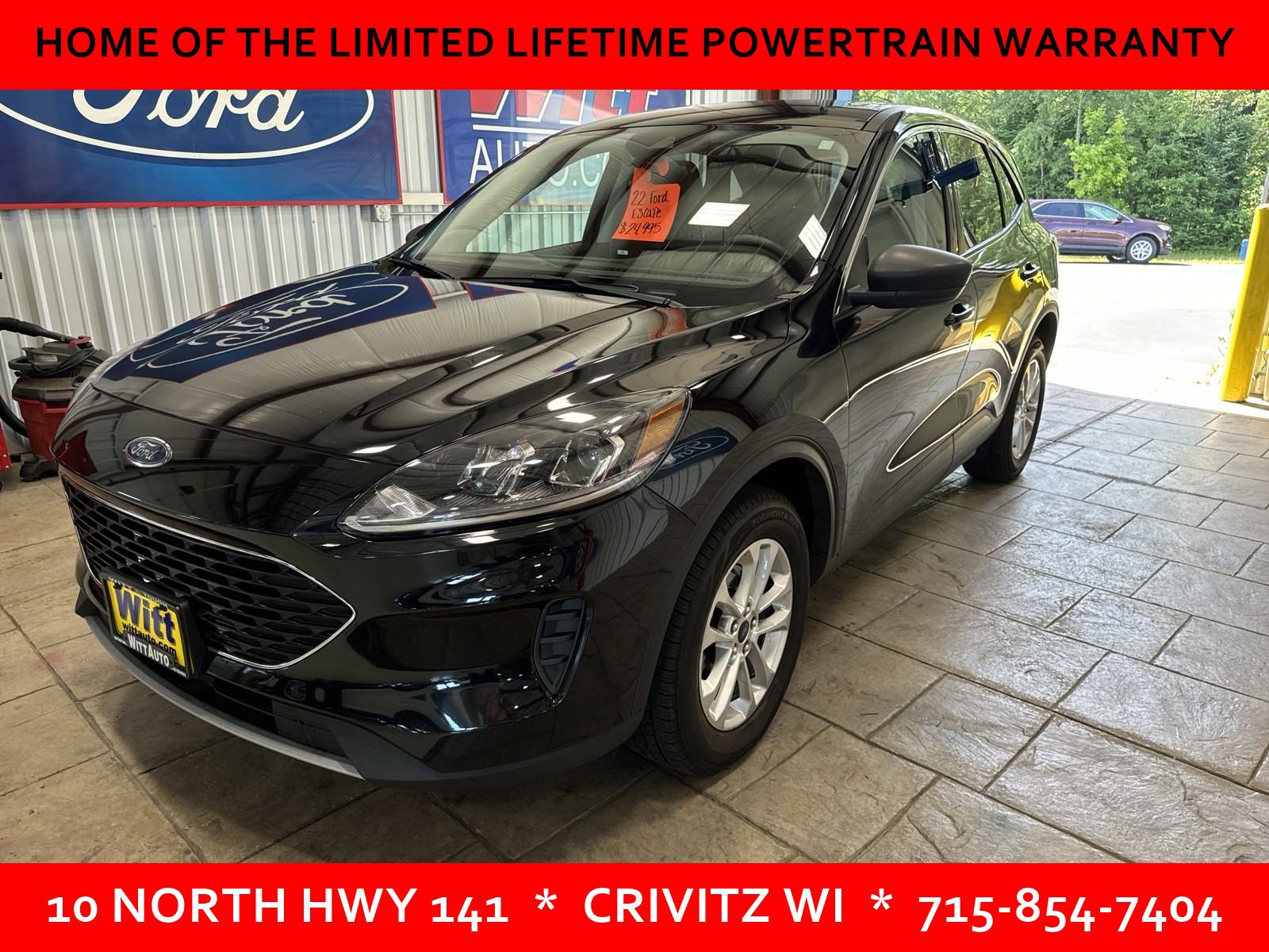 Used 2022 Ford Escape SE with VIN 1FMCU9G64NUA47639 for sale in Crivitz, WI