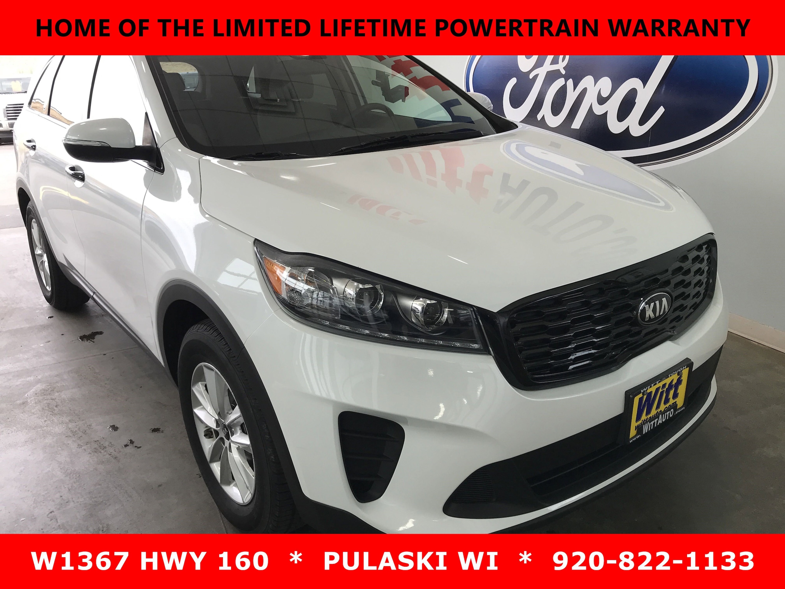 Used 2019 Kia Sorento LX with VIN 5XYPG4A36KG517763 for sale in Pulaski, WI