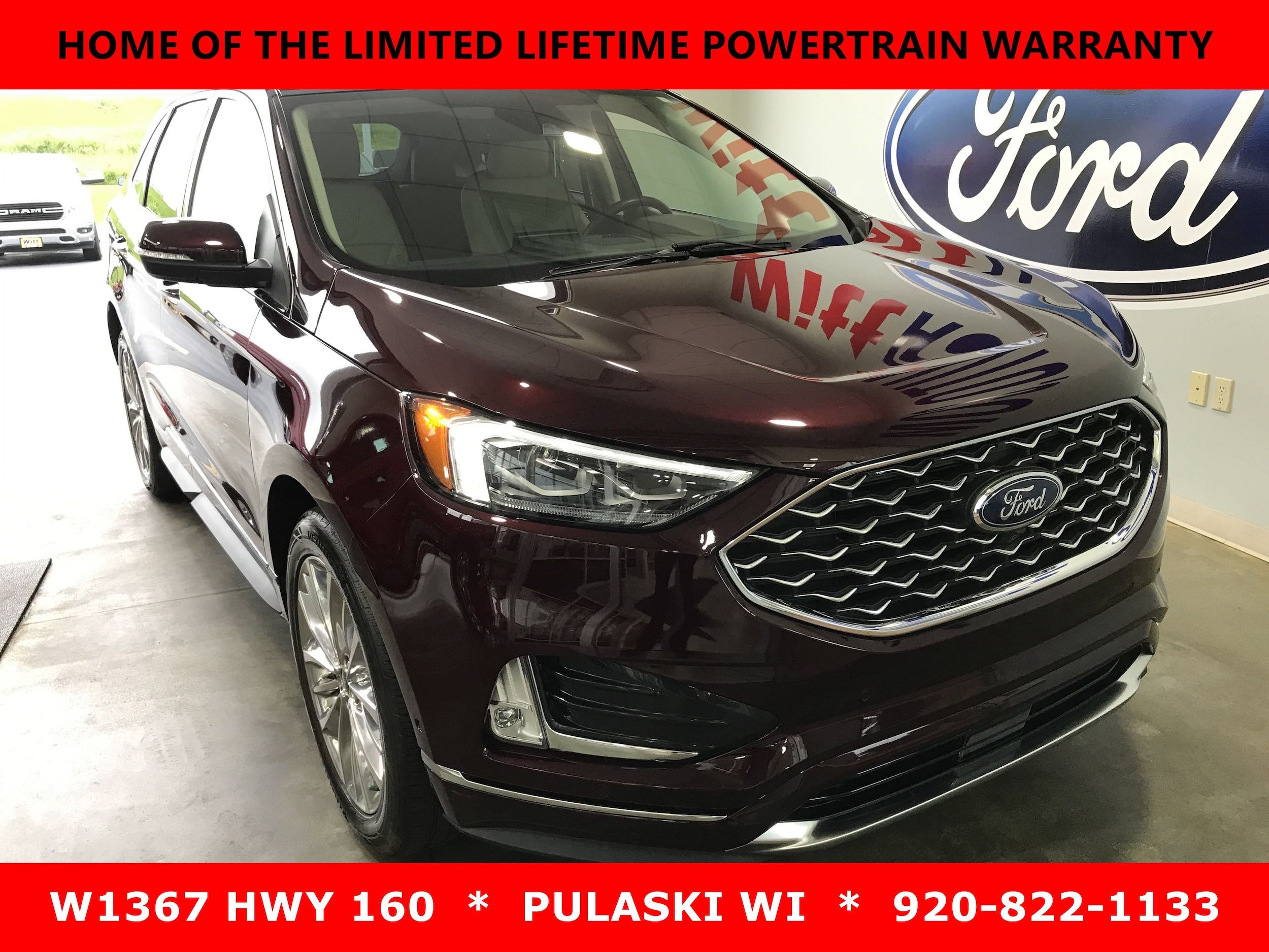Used 2023 Ford Edge Titanium with VIN 2FMPK4K95PBA00267 for sale in Pulaski, WI