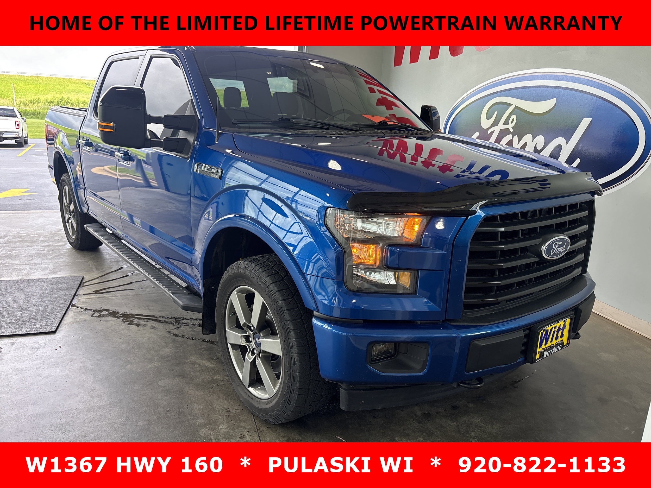 Used 2017 Ford F-150 XLT with VIN 1FTEW1EF4HFA22132 for sale in Pulaski, WI