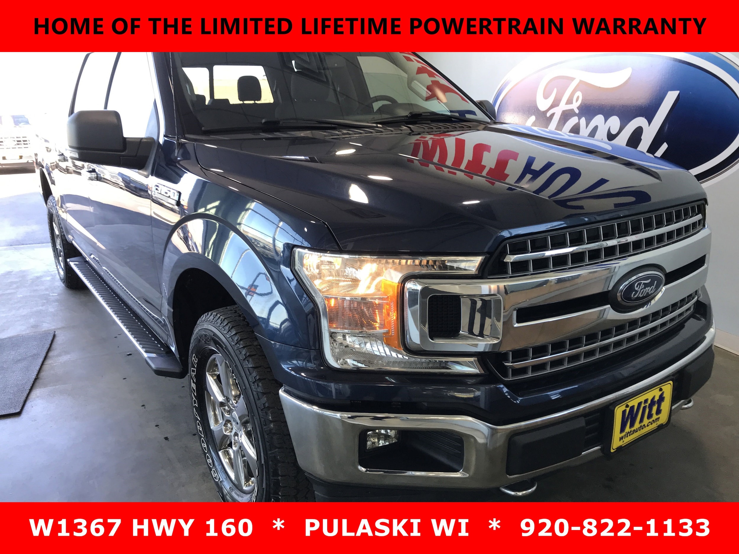 Used 2020 Ford F-150 XLT with VIN 1FTEW1E50LKE92164 for sale in Pulaski, WI