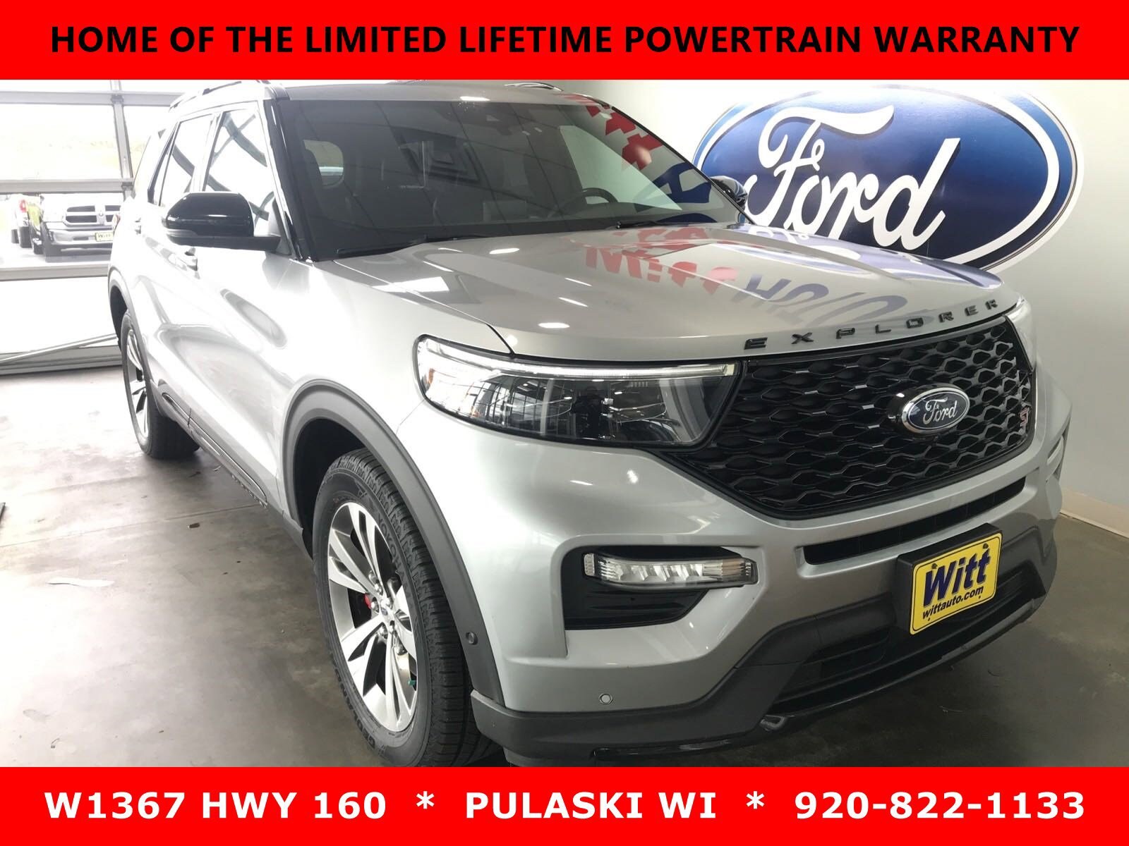 Used 2020 Ford Explorer ST with VIN 1FM5K8GC2LGA24791 for sale in Pulaski, WI