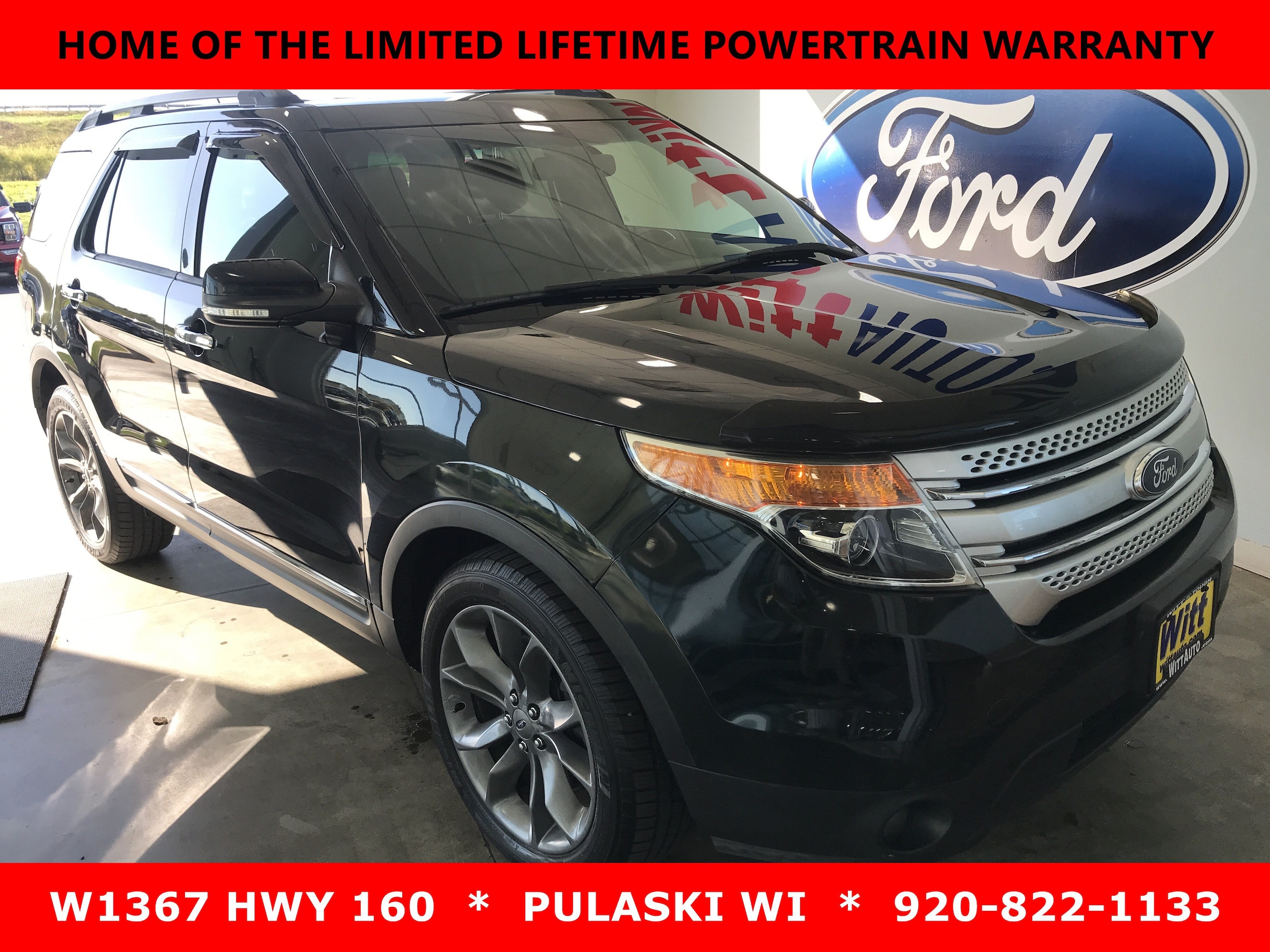 Used 2014 Ford Explorer XLT with VIN 1FM5K8D84EGA36735 for sale in Pulaski, WI