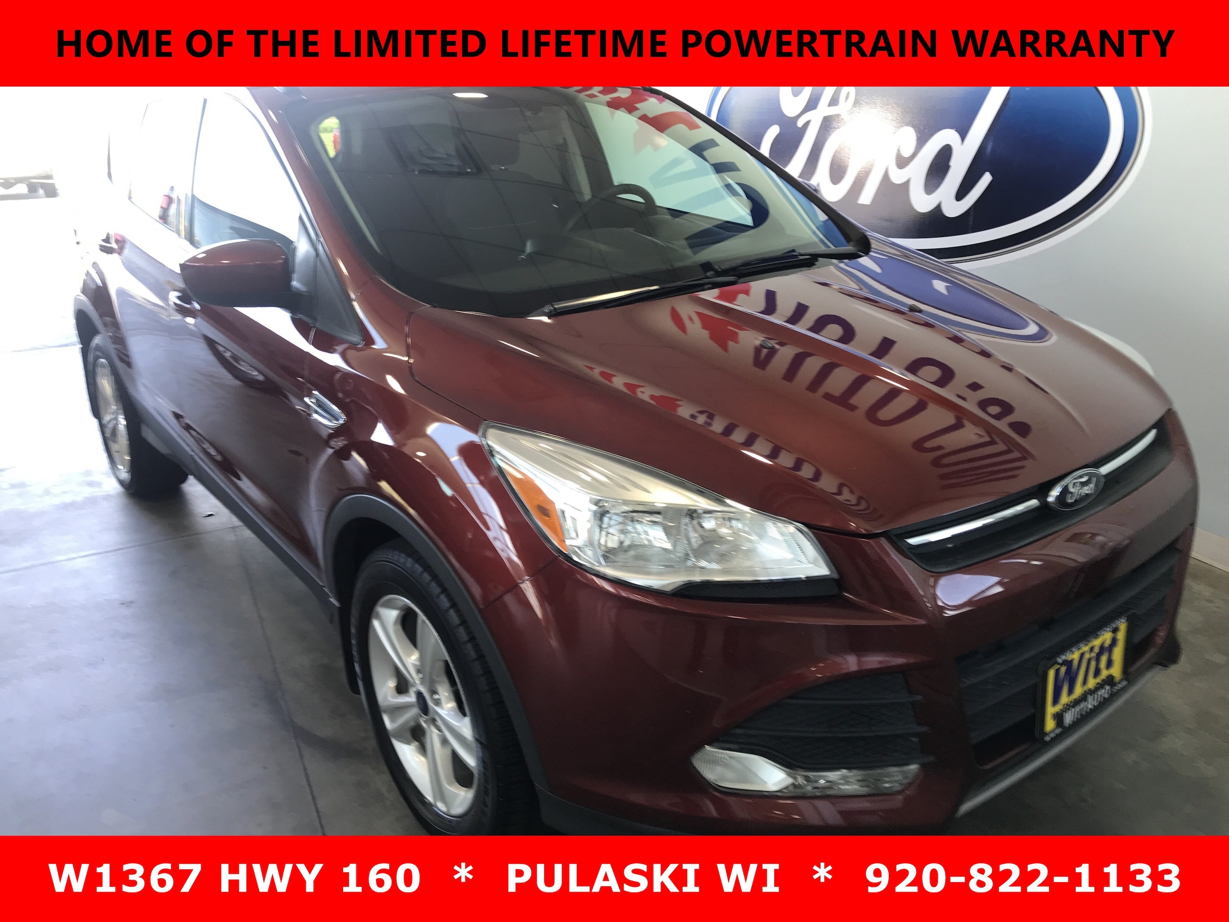Used 2014 Ford Escape SE with VIN 1FMCU9GX9EUC17907 for sale in Pulaski, WI