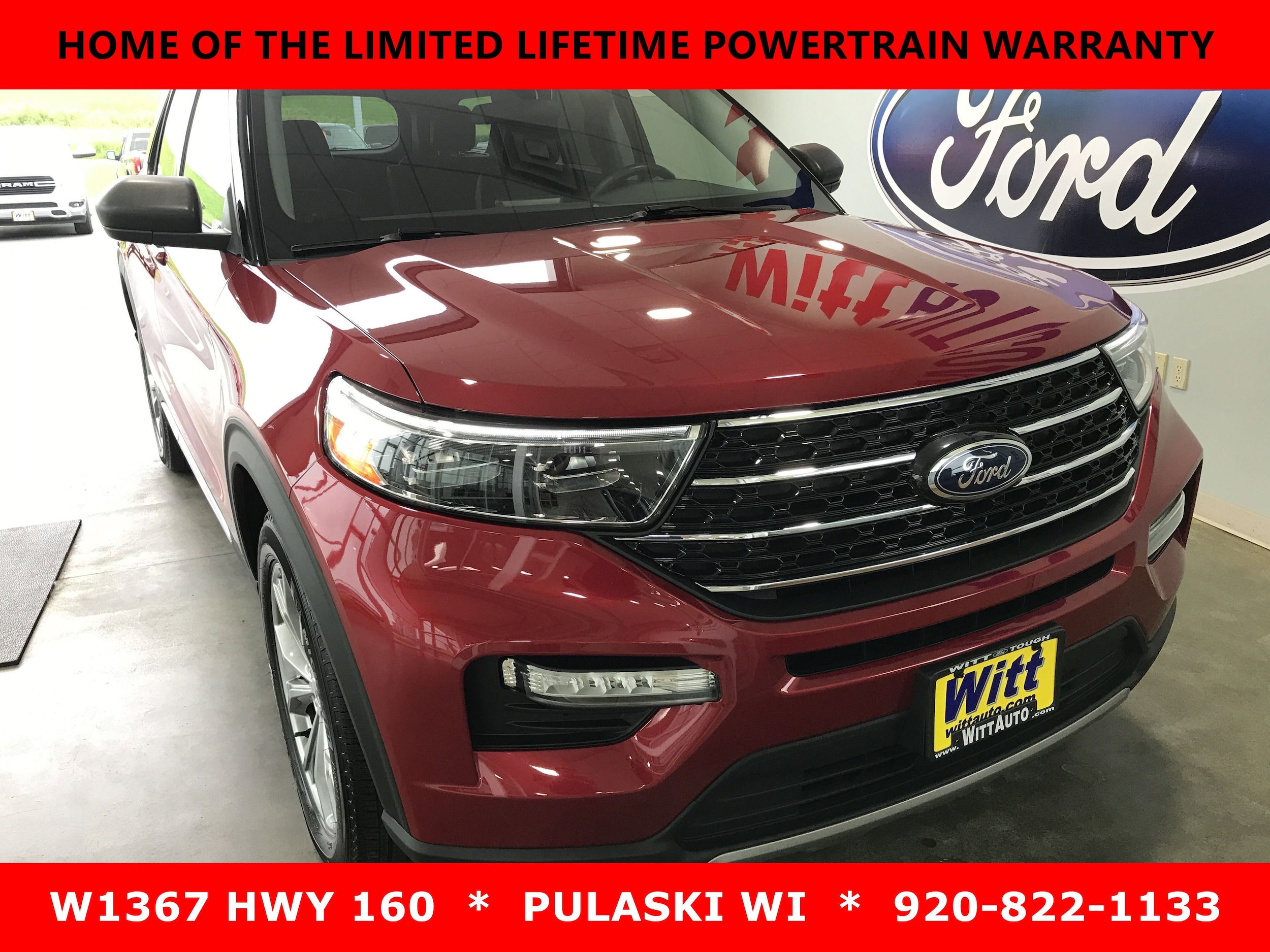 Used 2023 Ford Explorer XLT with VIN 1FMSK8DH1PGB08366 for sale in Pulaski, WI
