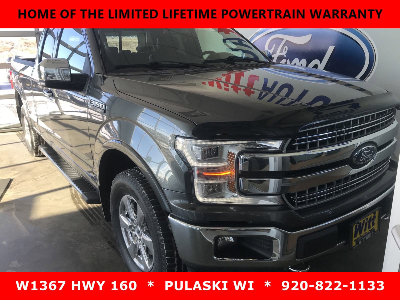 Used 2019 Ford F-150 Lariat with VIN 1FTFX1E46KFB44191 for sale in Pulaski, WI