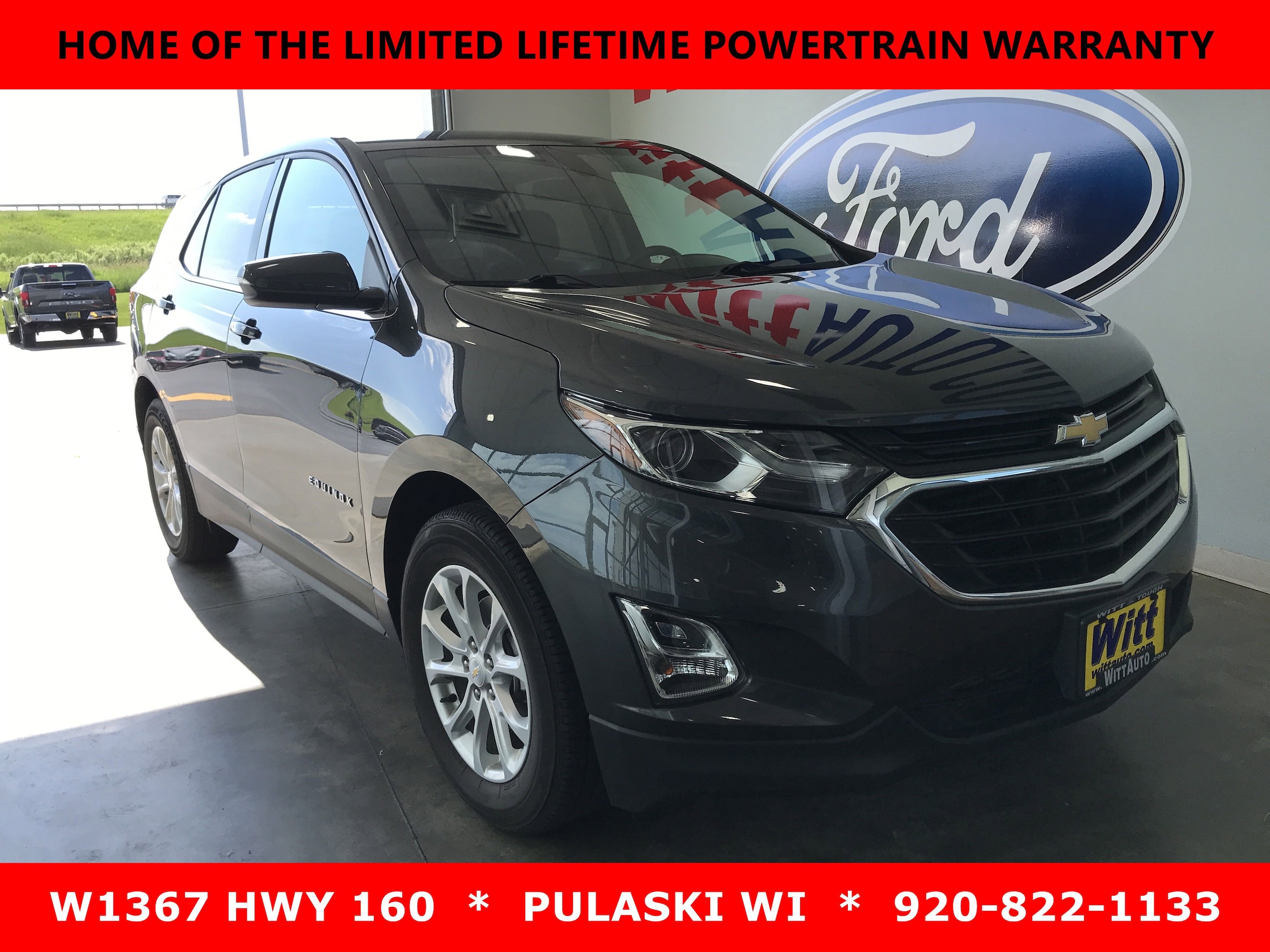 Used 2018 Chevrolet Equinox LT with VIN 3GNAXJEV6JS642640 for sale in Pulaski, WI