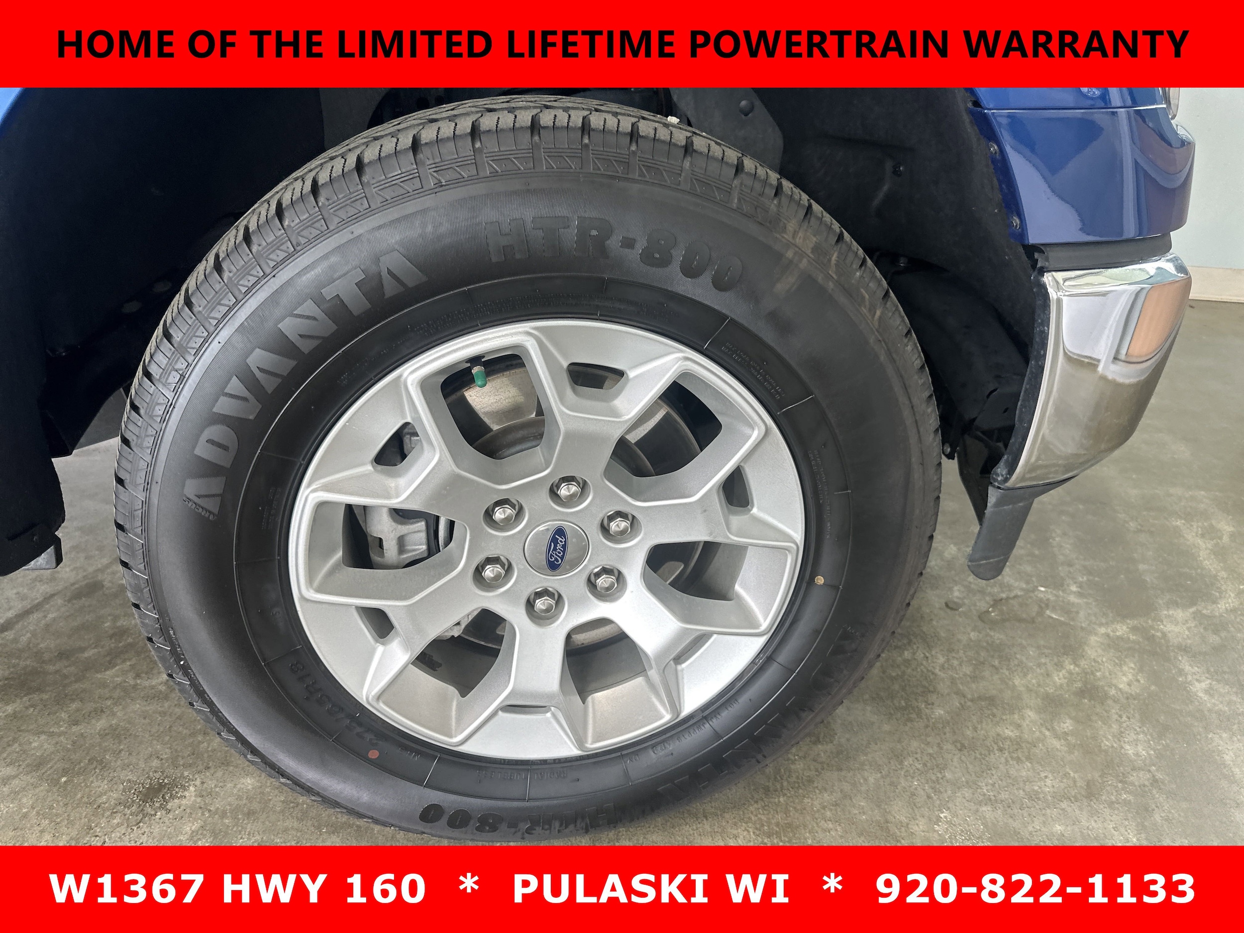 Used 2023 Ford F-150 XLT with VIN 1FTFW1E82PKE46338 for sale in Pulaski, WI