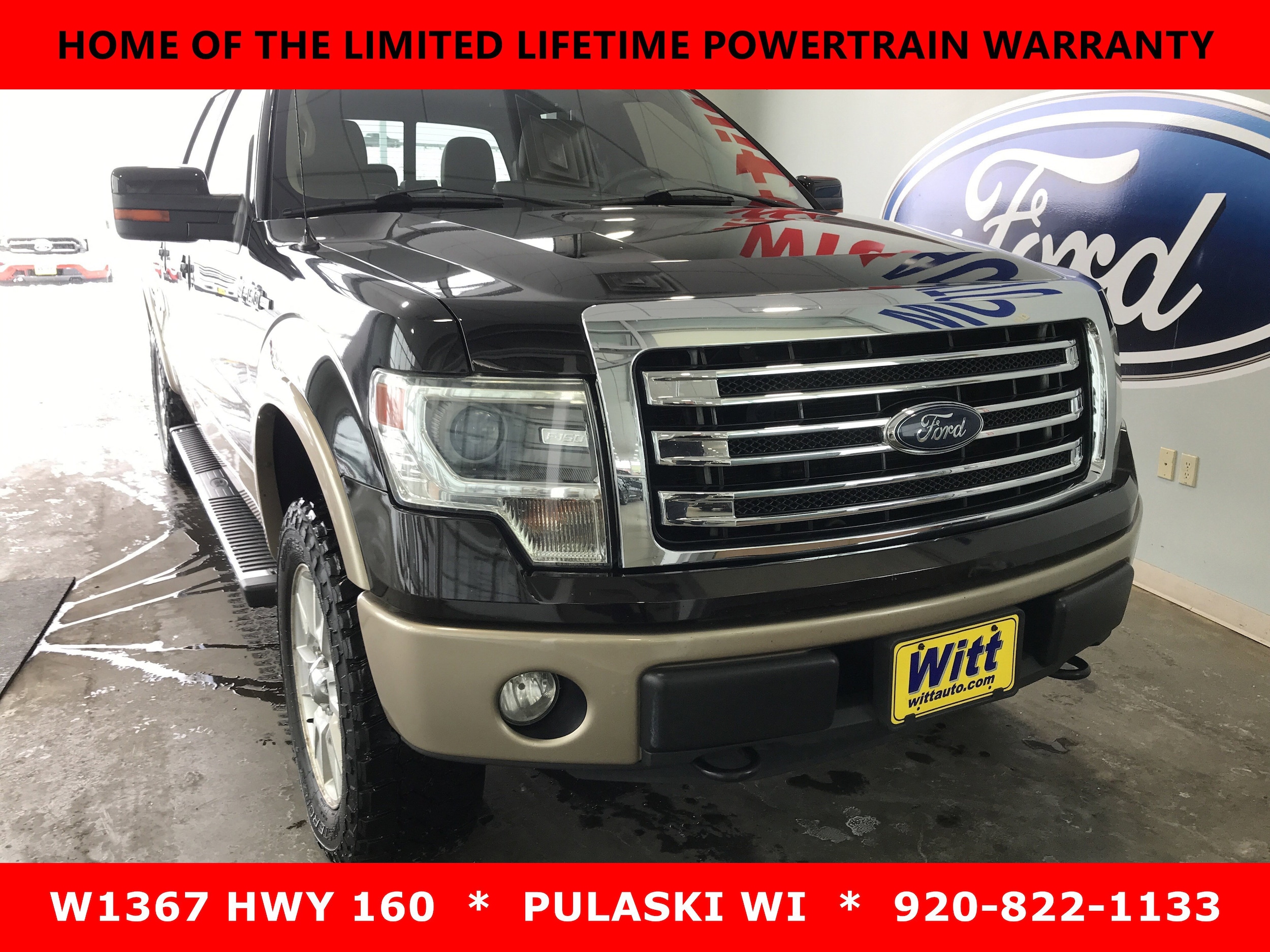 Used 2013 Ford F-150 Lariat with VIN 1FTFW1EF1DFE02950 for sale in Pulaski, WI