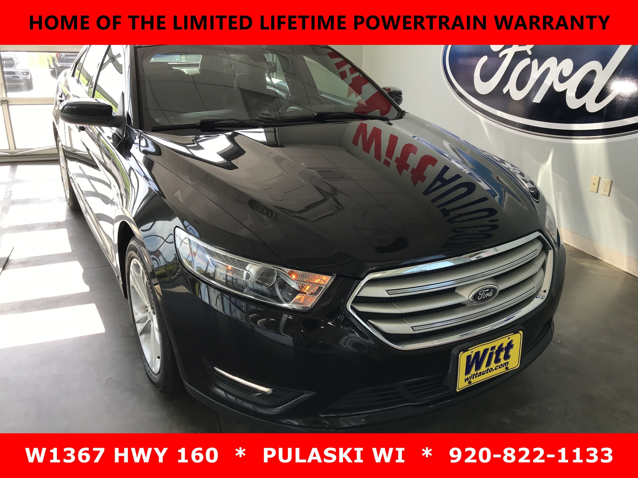 Used 2015 Ford Taurus SEL with VIN 1FAHP2E87FG206592 for sale in Pulaski, WI