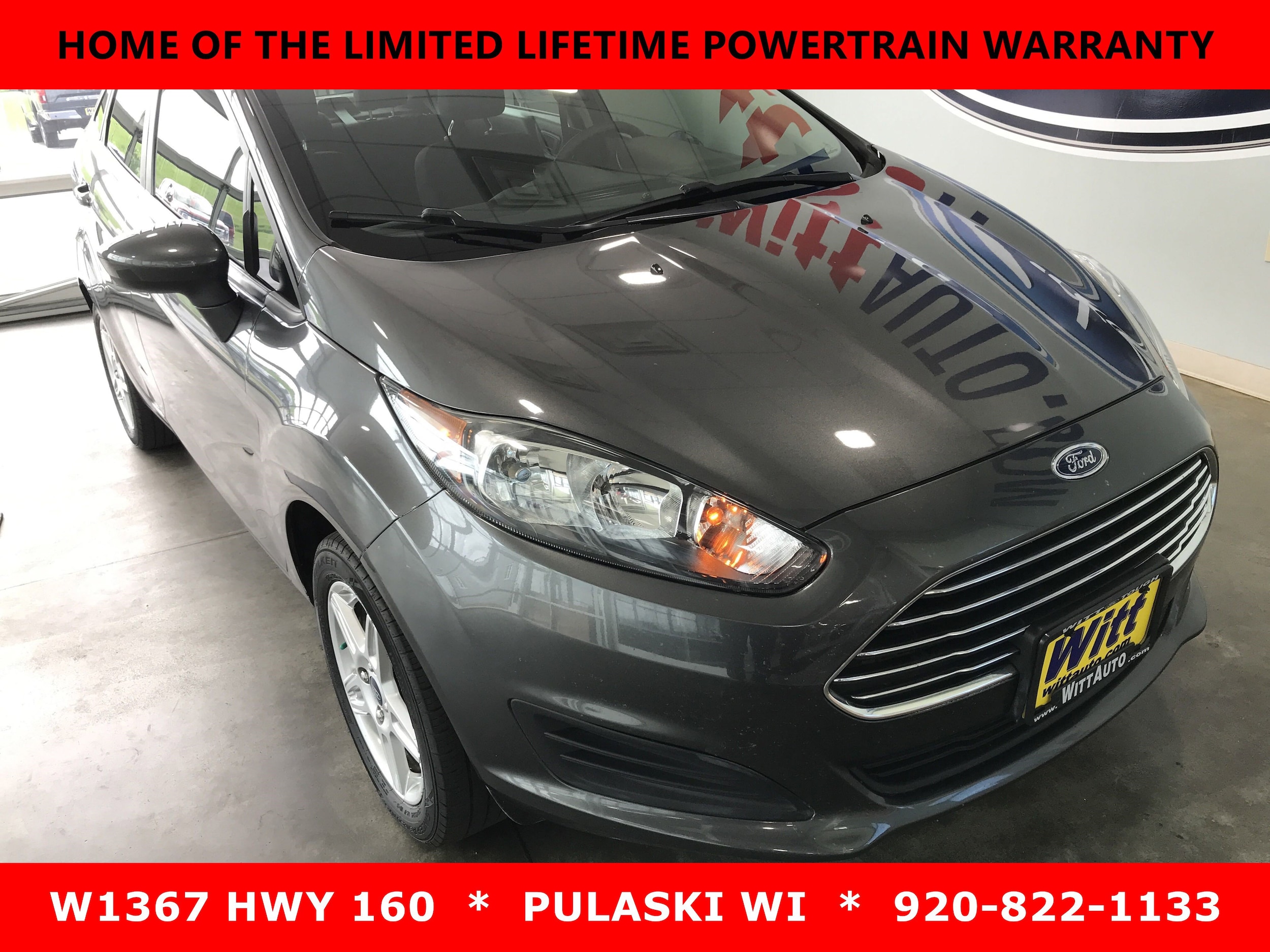 Used 2019 Ford Fiesta SE with VIN 3FADP4BJ1KM118493 for sale in Pulaski, WI