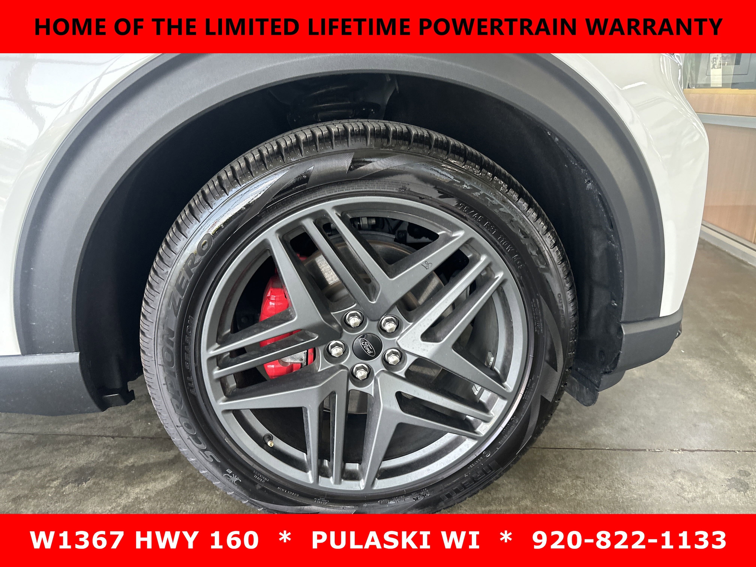 Used 2025 Ford Explorer ST with VIN 1FMWK8GC7SGA01350 for sale in Pulaski, WI