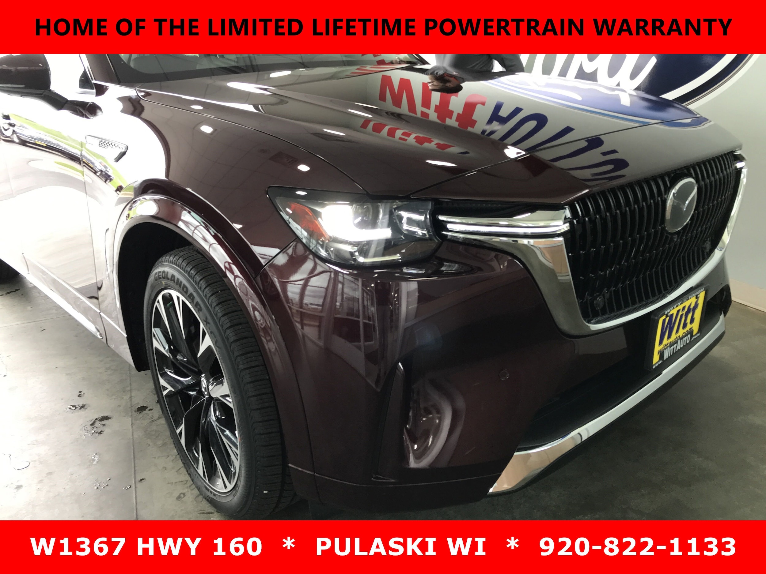 Used 2024 Mazda CX-90 Turbo S Premium Package with VIN JM3KKDHC2R1101418 for sale in Pulaski, WI