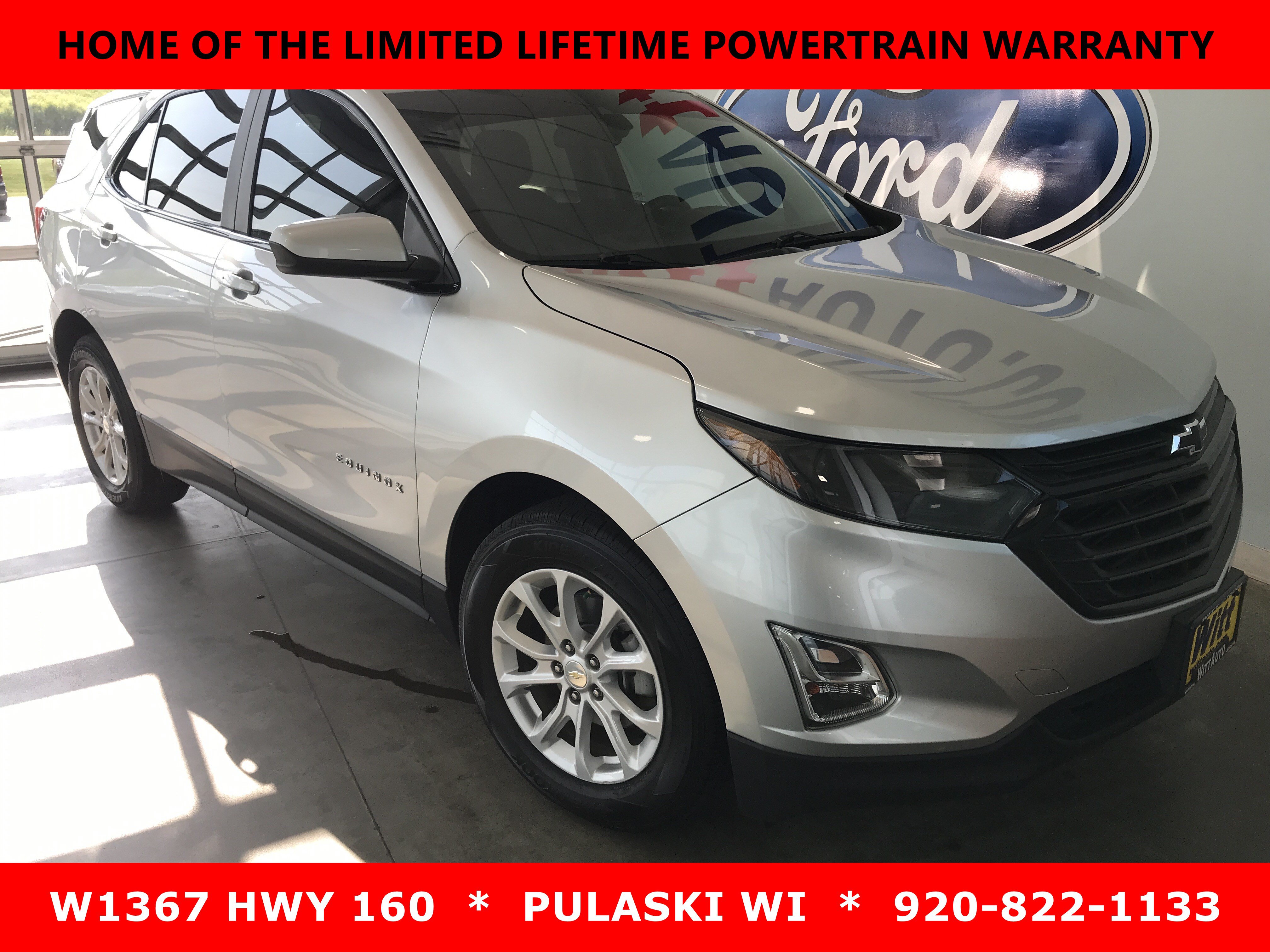 Used 2021 Chevrolet Equinox LT with VIN 3GNAXKEV9MS134639 for sale in Pulaski, WI