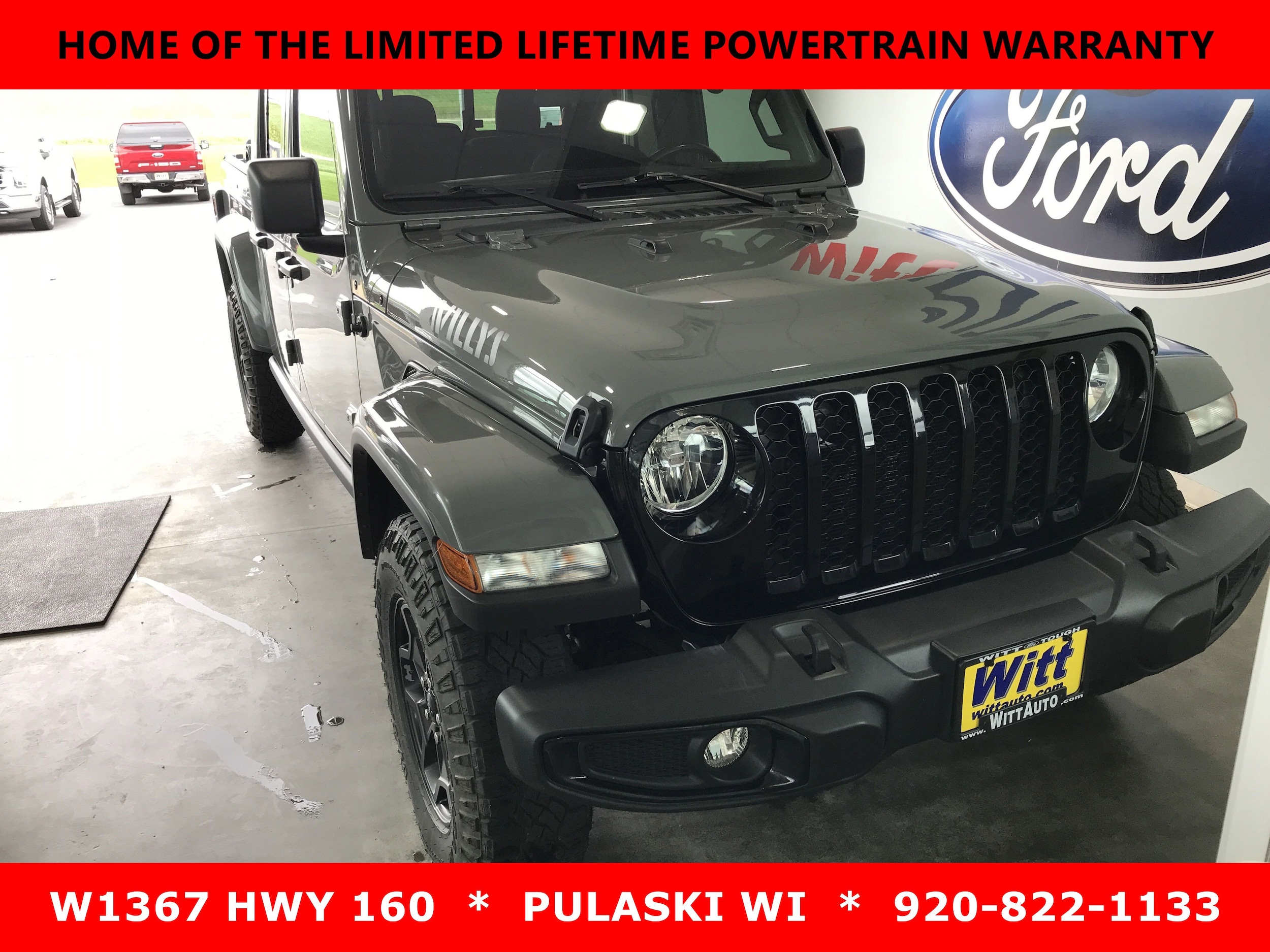 Used 2021 Jeep Gladiator WILLYS with VIN 1C6HJTAG9ML590515 for sale in Pulaski, WI