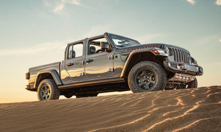 2021 Jeep Gladiator parked on sand dune