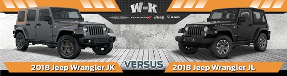 2018 Jeep Wrangler JK vs. JL: What's the Difference? | W-K CDJR 2018 Jeep Wrangler JK vs. JL: What's the Difference? | W-K CDJR
