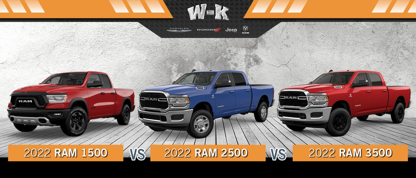 2022 Ram 1500 vs. 2500 vs. 3500