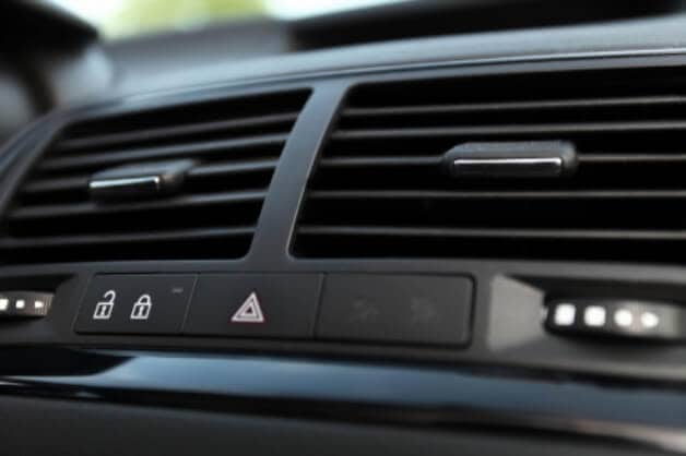 picture of car air conditioner vents close up