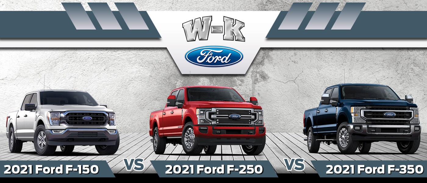 2021 Ford F150 vs. F250 vs. F350 WK Ford