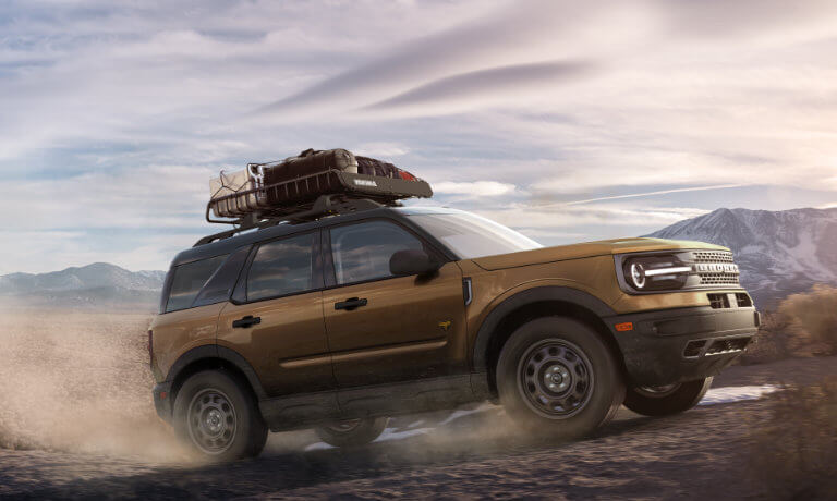 2023 Ford Bronco Sport exterior offroad in desert