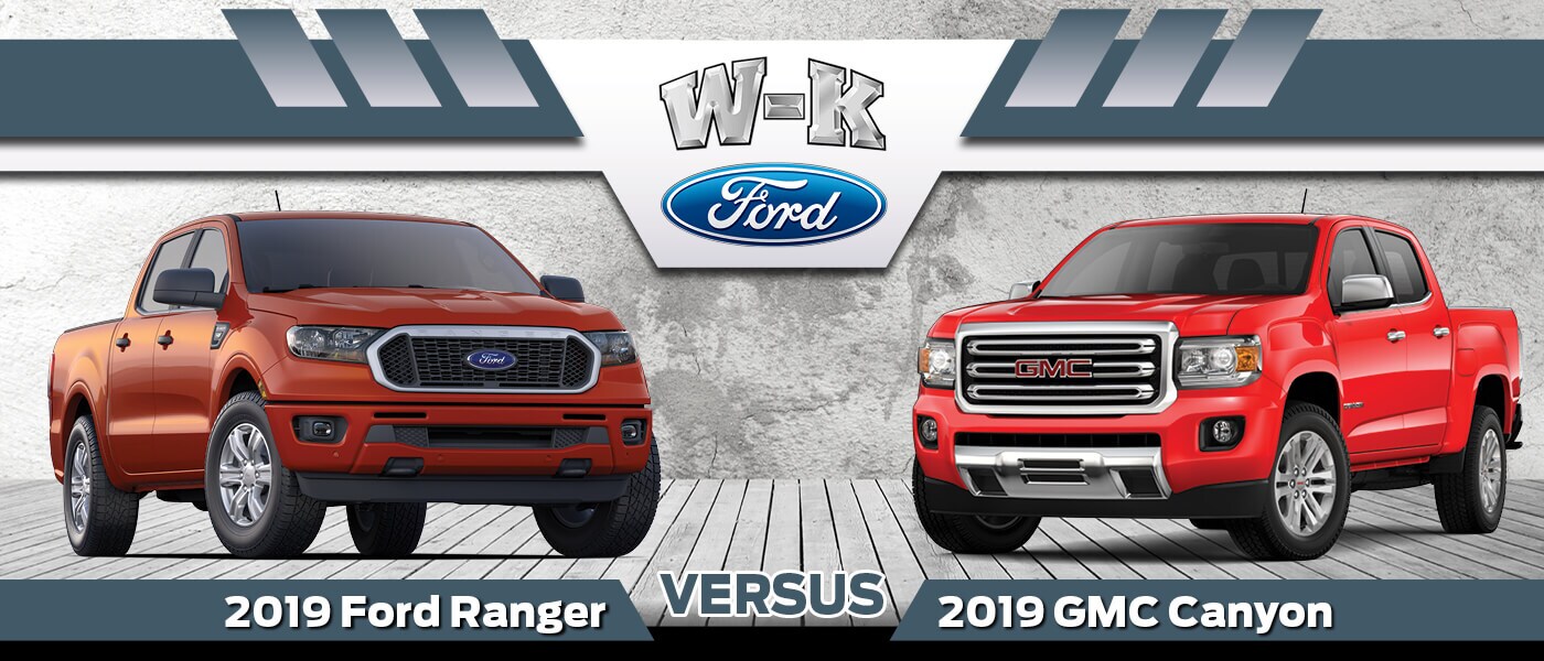 2019 Ford Ranger vs. 2019 GMC Canyon | W-K Ford