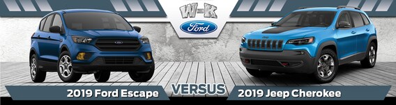 2019 Ford Escape Vs 2019 Jeep Cherokee W K Ford