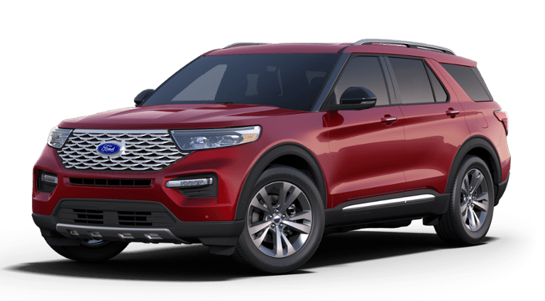 2020 Ford Explorer Platinum - red