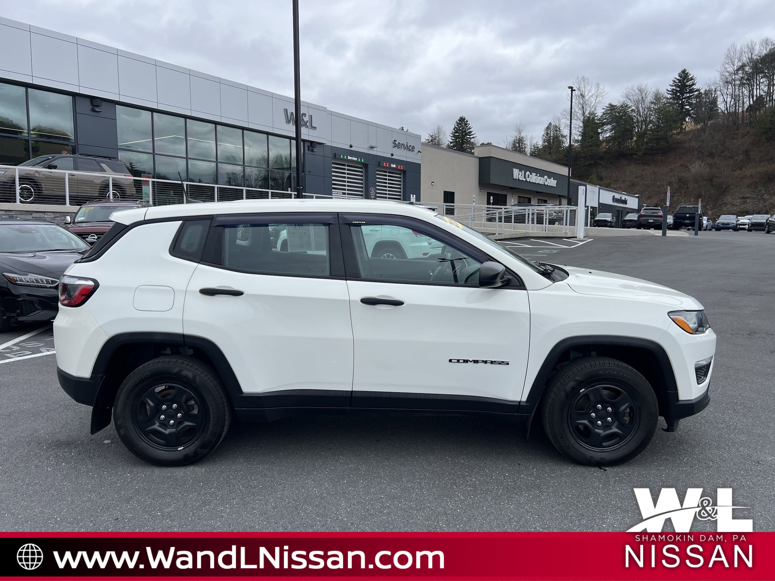 Used 2019 Jeep Compass Sport with VIN 3C4NJDAB2KT846999 for sale in Shamokin Dam, PA