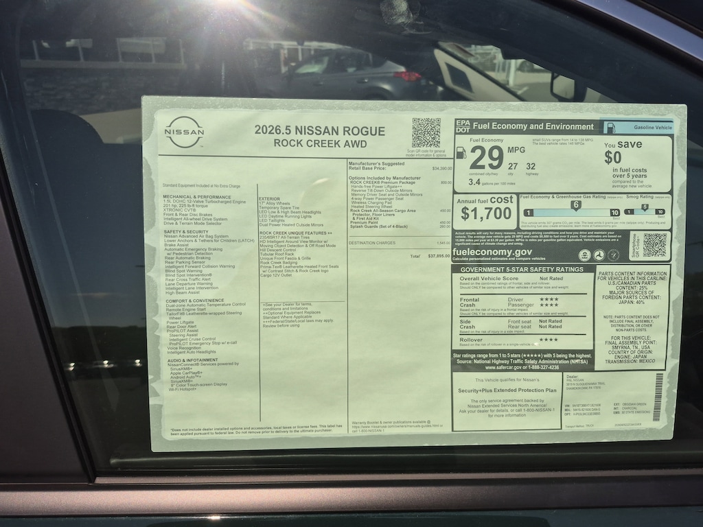 New 2026 Nissan Rogue Rock Creek SUV