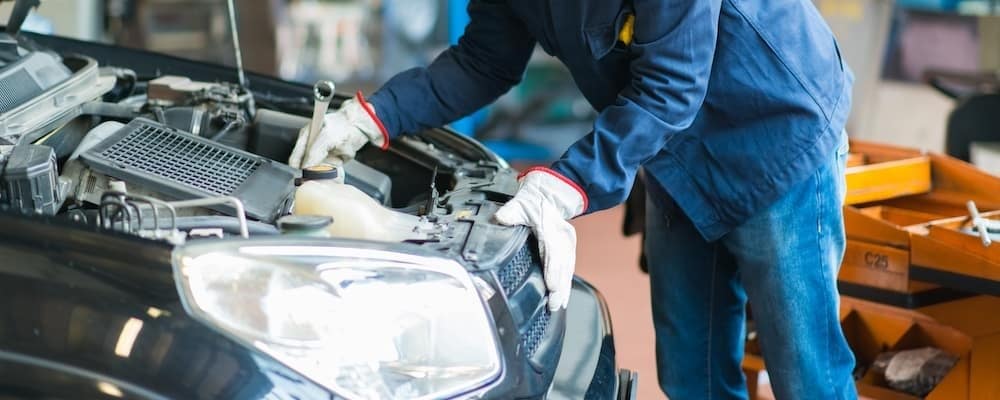 Mechanic Working in Engine