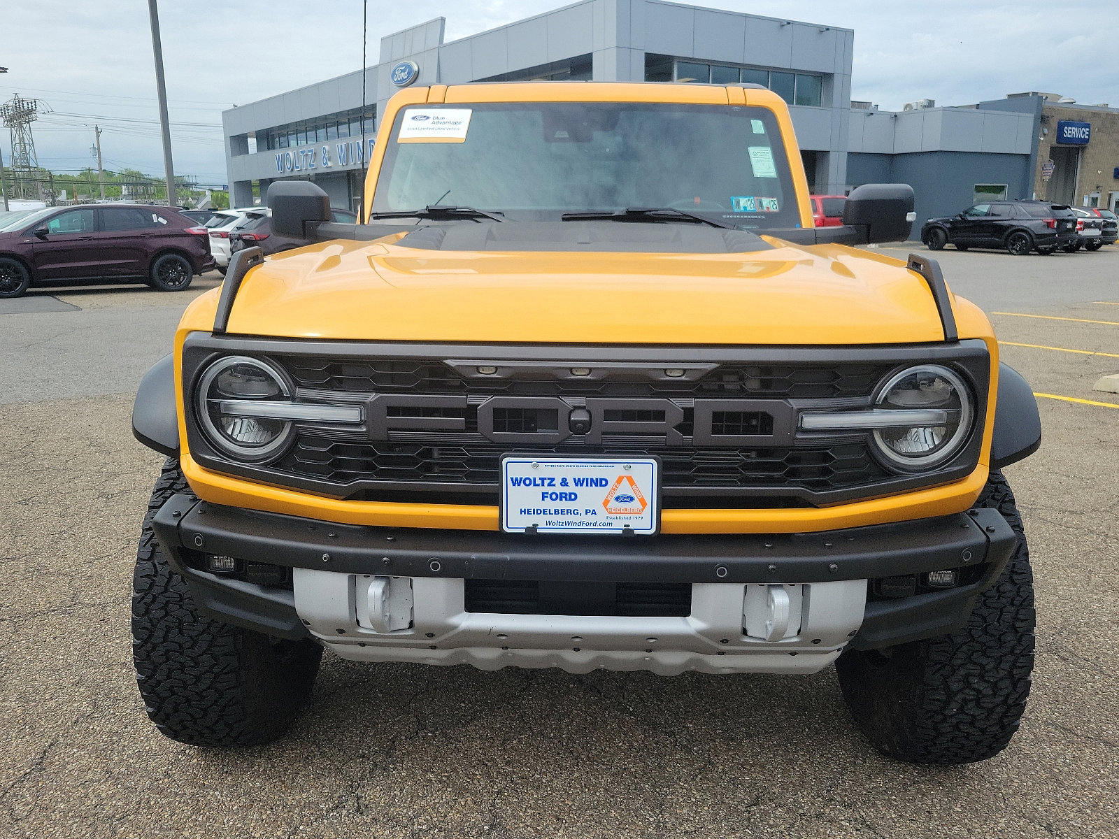 Certified 2022 Ford Bronco 4-Door Raptor with VIN 1FMEE5JR3NLA49955 for sale in Heidelberg, PA