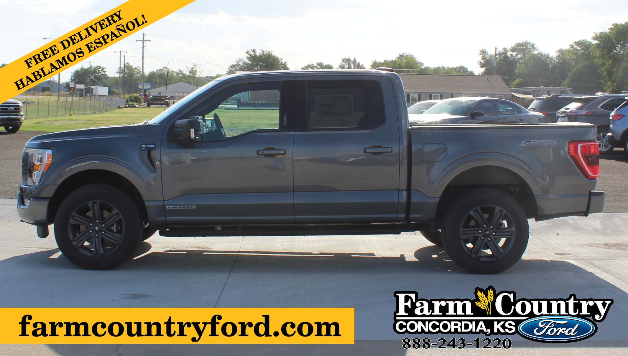 Used 2023 Ford F-150 XLT with VIN 1FTFW1ED7PFA54252 for sale in Concordia, KS