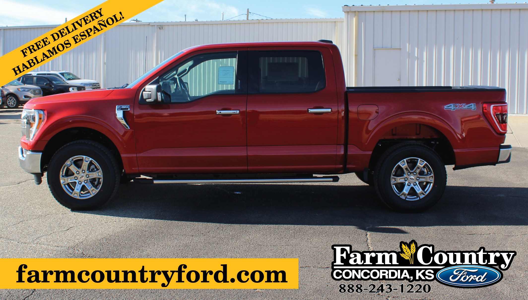 Used 2023 Ford F-150 XLT with VIN 1FTEW1EP6PKF95208 for sale in Concordia, KS