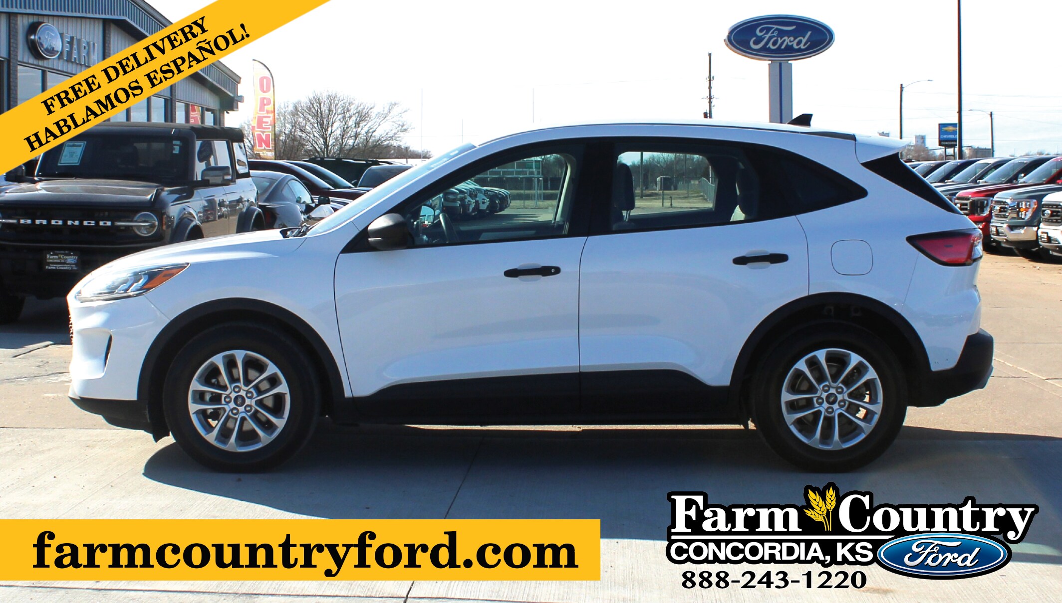 Used 2021 Ford Escape S with VIN 1FMCU0F69MUB02758 for sale in Concordia, KS