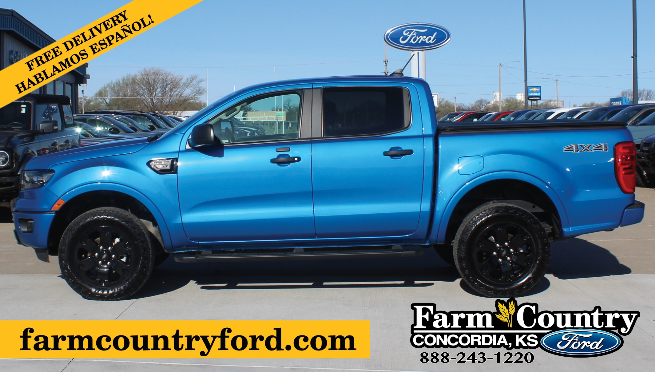 Used 2021 Ford Ranger XLT with VIN 1FTER4FH2MLD02720 for sale in Concordia, KS