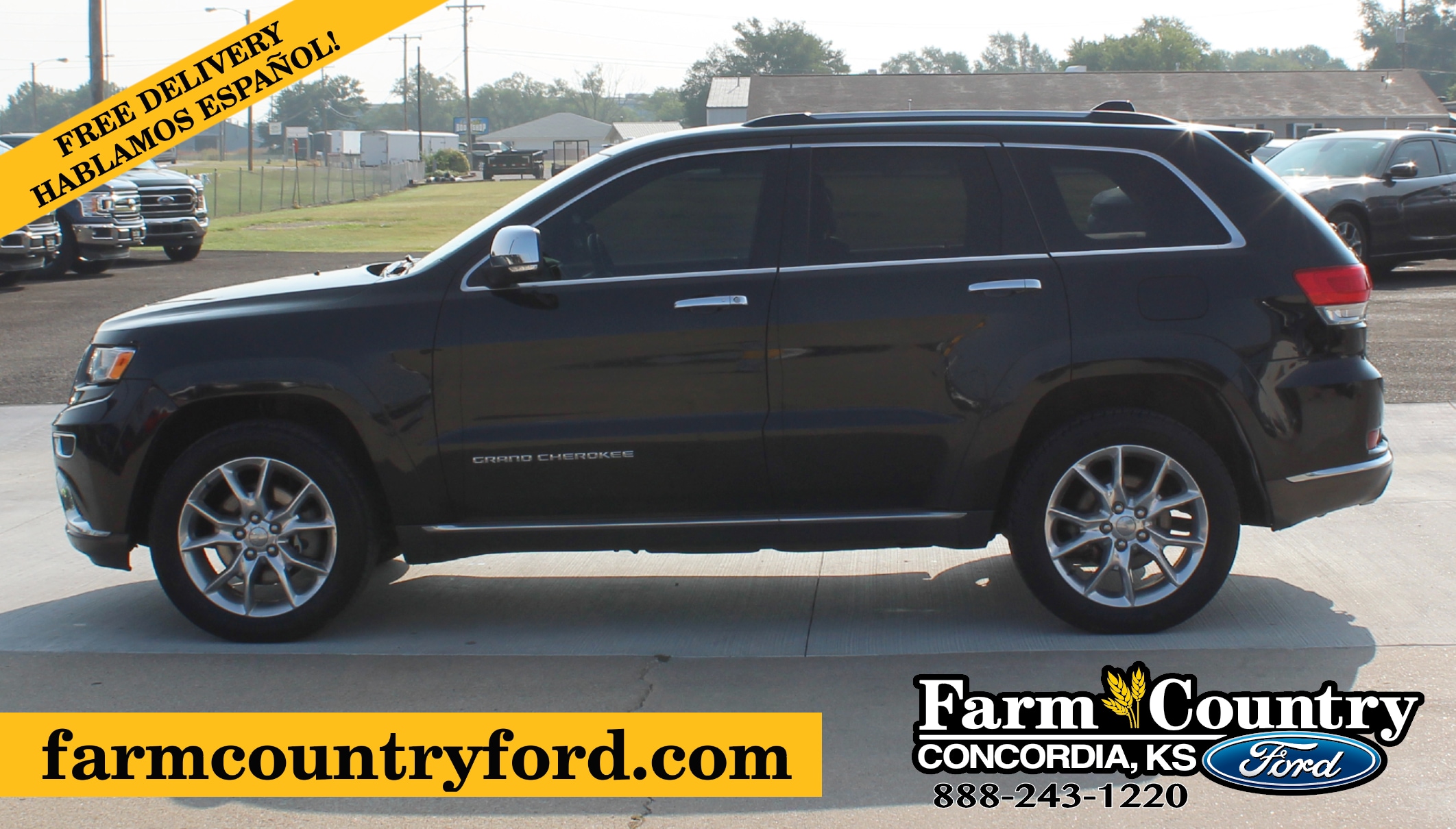 Used 2015 Jeep Grand Cherokee Summit with VIN 1C4RJFJM9FC621902 for sale in Concordia, KS