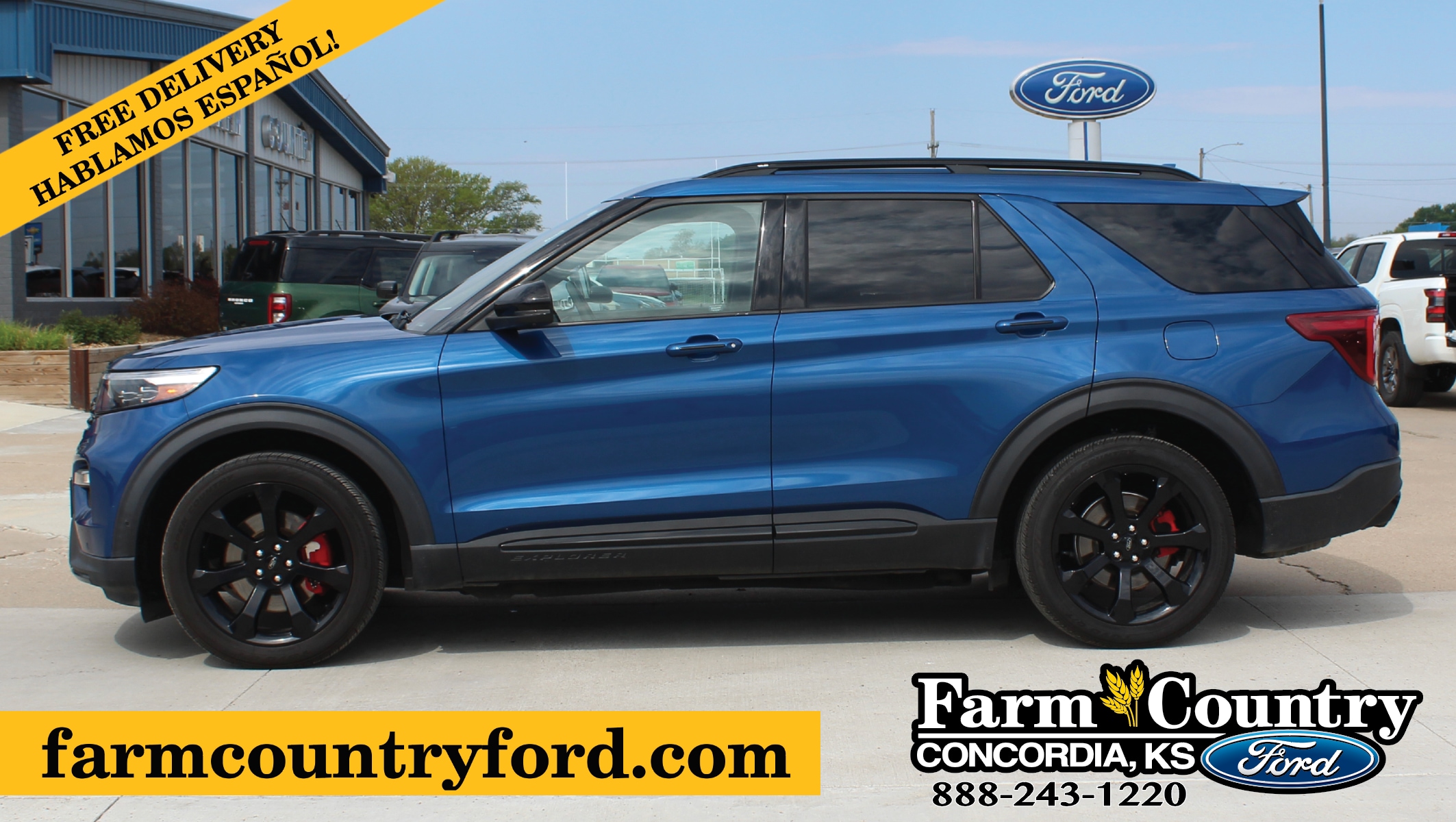Used 2020 Ford Explorer ST with VIN 1FM5K8GC1LGC91646 for sale in Concordia, KS