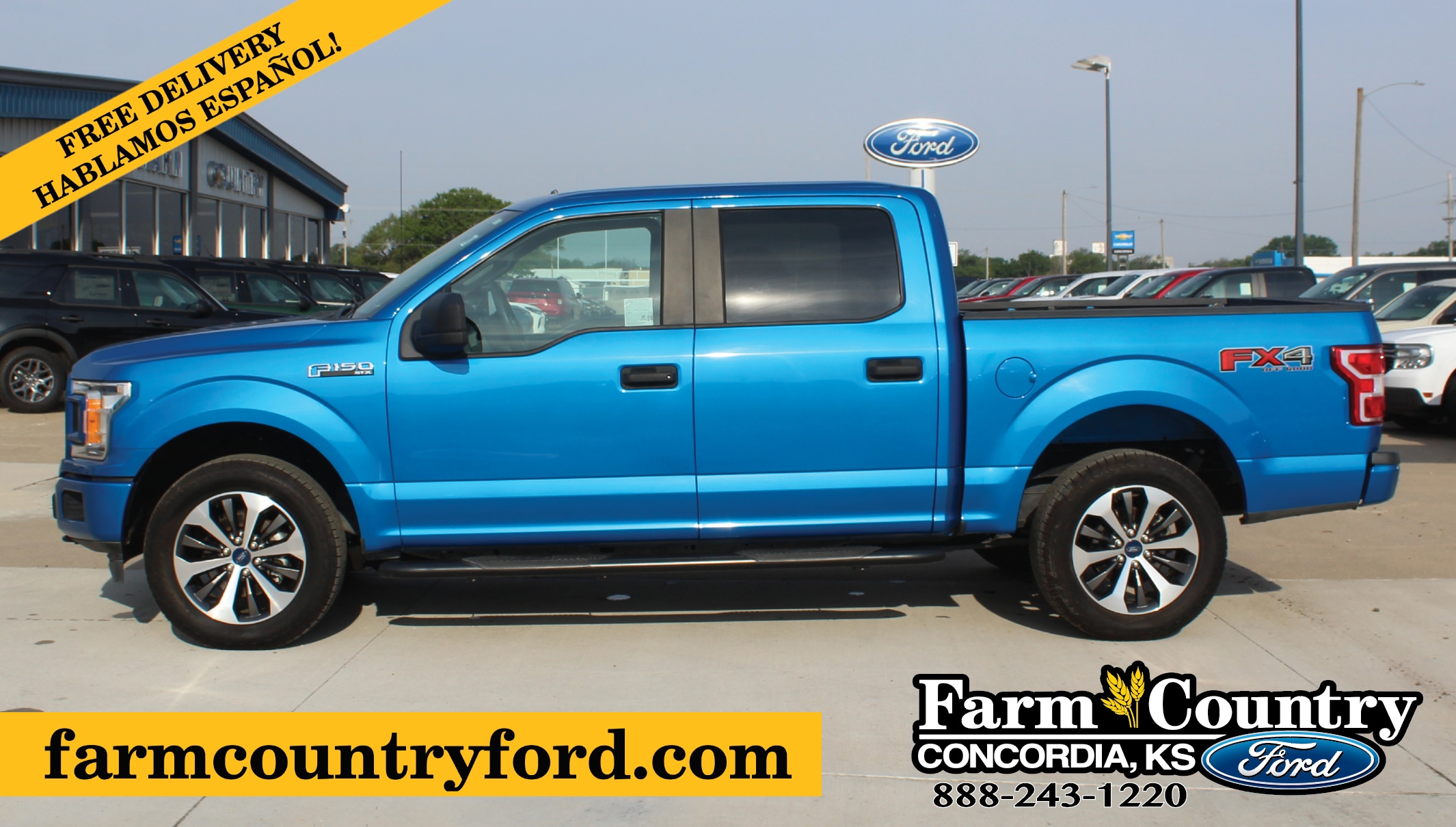 Used 2020 Ford F-150 XL with VIN 1FTEW1EP5LKD39815 for sale in Concordia, KS