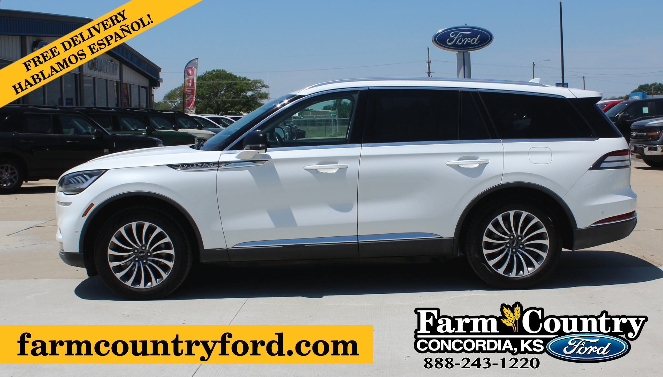 Used 2020 Lincoln Aviator Reserve with VIN 5LM5J7XC7LGL17046 for sale in Concordia, KS