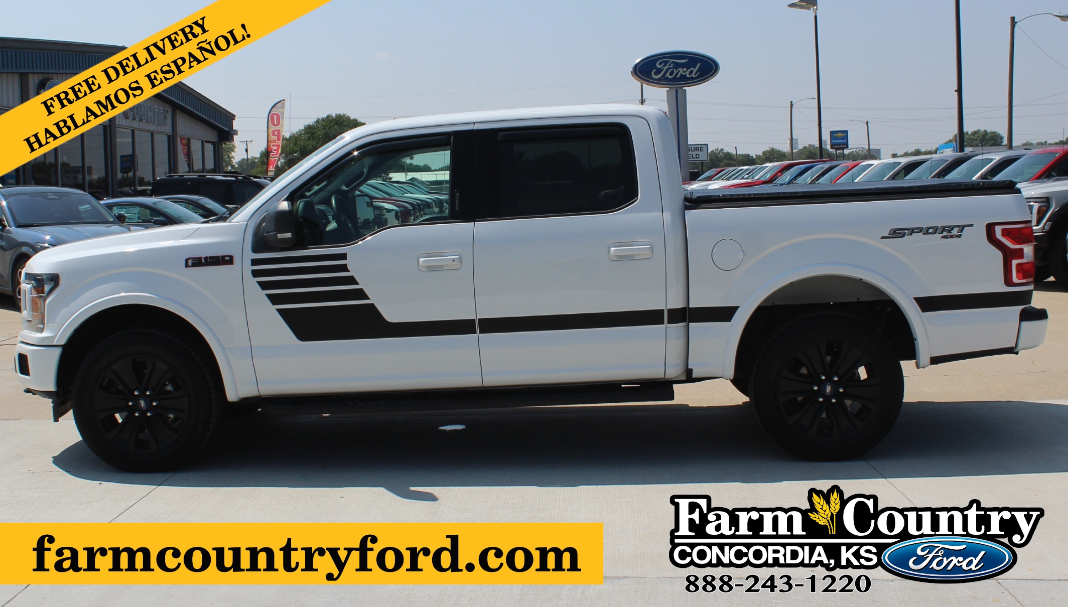 Used 2020 Ford F-150 XLT with VIN 1FTEW1EP1LFB44531 for sale in Concordia, KS