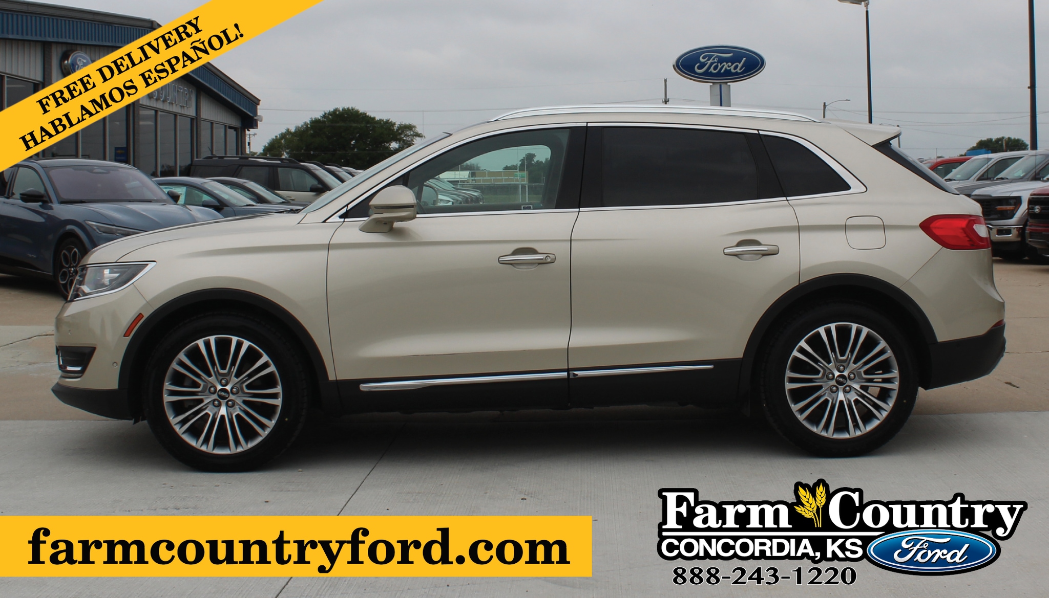 Used 2017 Lincoln MKX Reserve with VIN 2LMPJ6LR9HBL52819 for sale in Concordia, KS