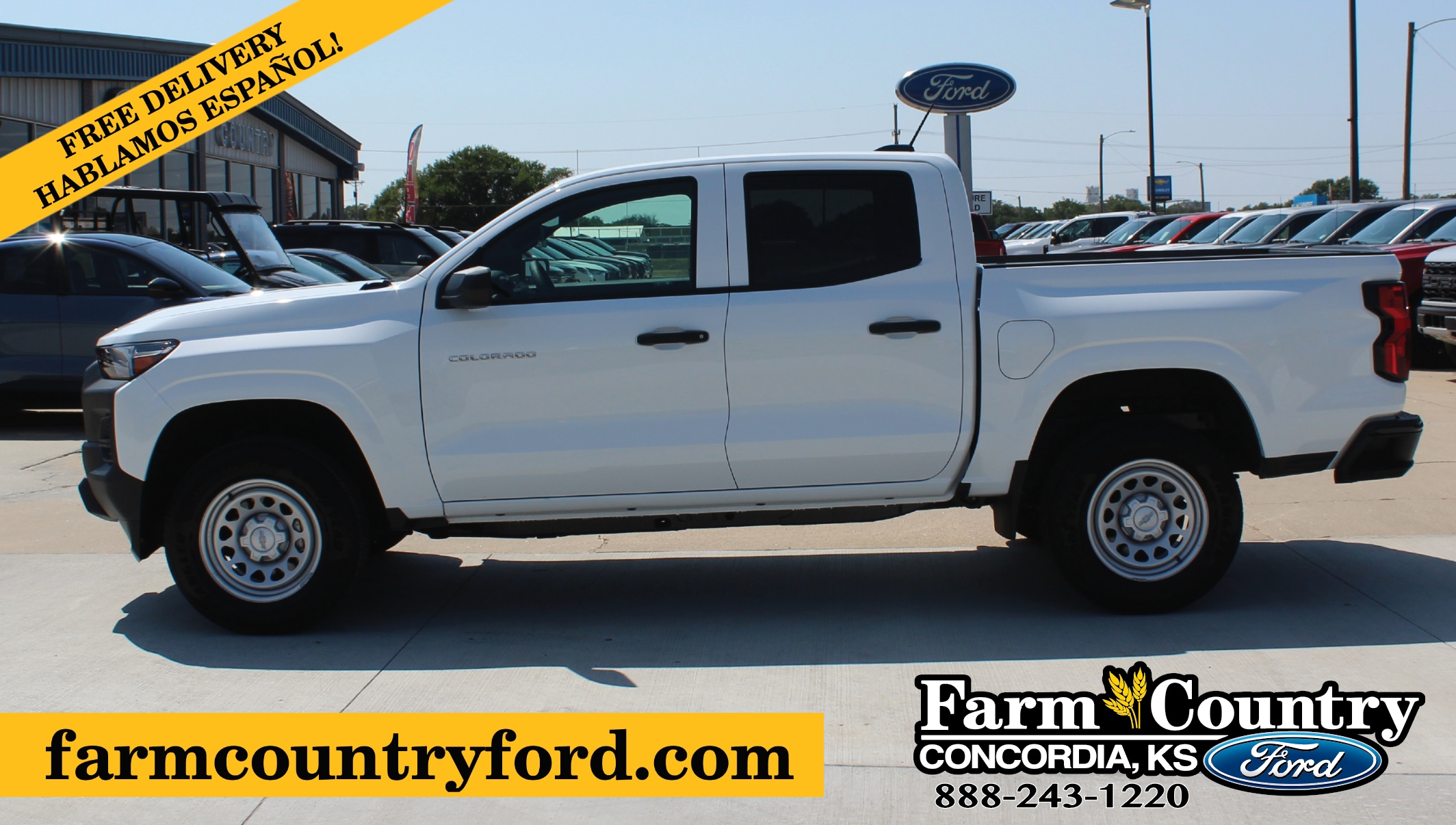 Used 2024 Chevrolet Colorado Work Truck with VIN 1GCGSBEC2R1218472 for sale in Concordia, KS